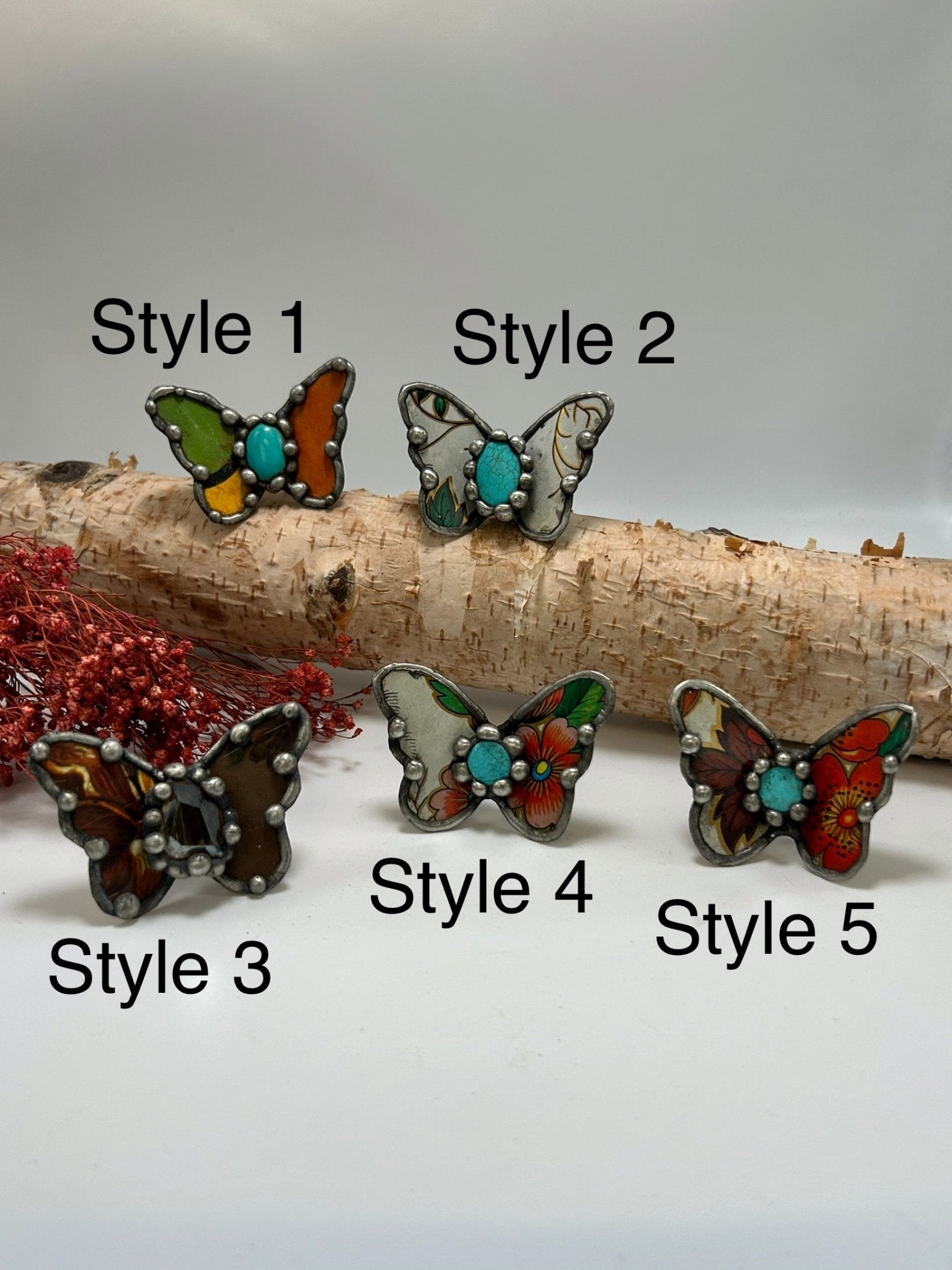 Pretty Butterfly Recycled Rings - ivyandlavyboutique ivyandlavyboutique