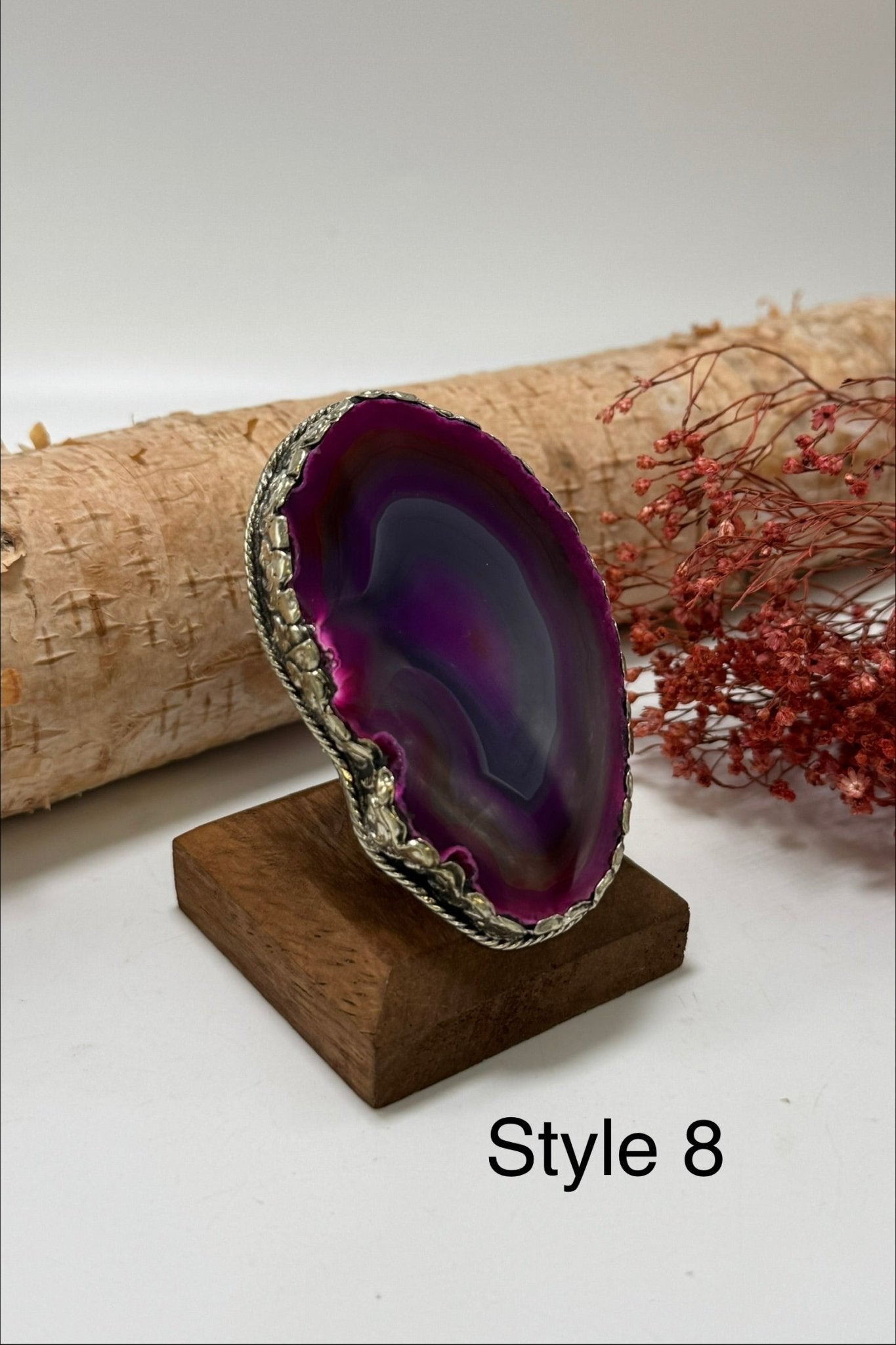 Pretty in Pink Geode Slab Ring - ivyandlavyboutique ivyandlavyboutique