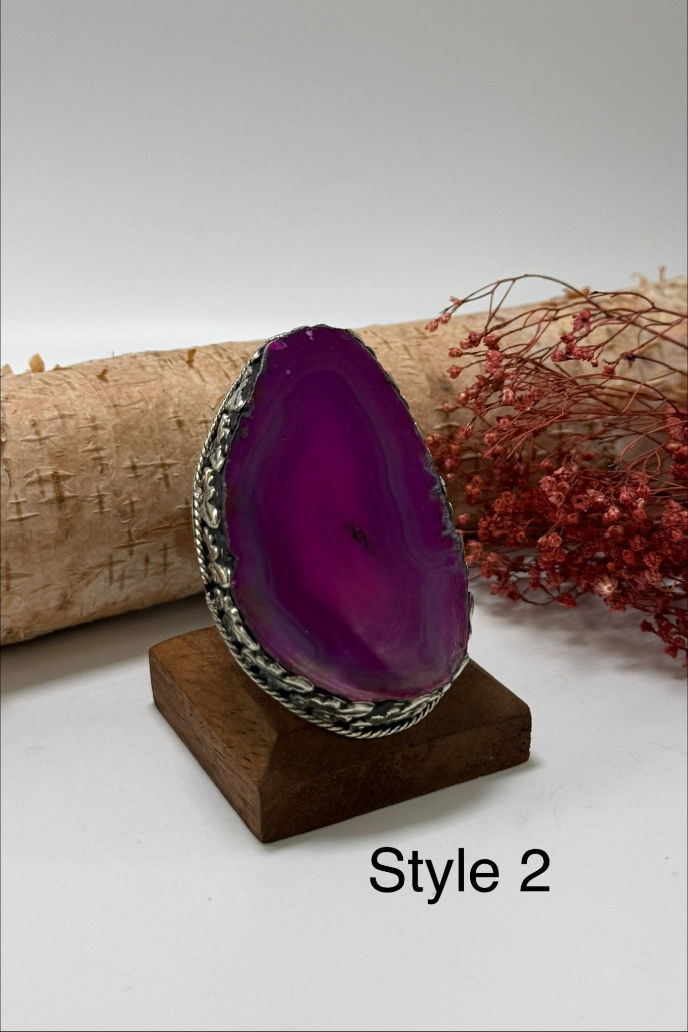 Pretty in Pink Geode Slab Ring - ivyandlavyboutique ivyandlavyboutique