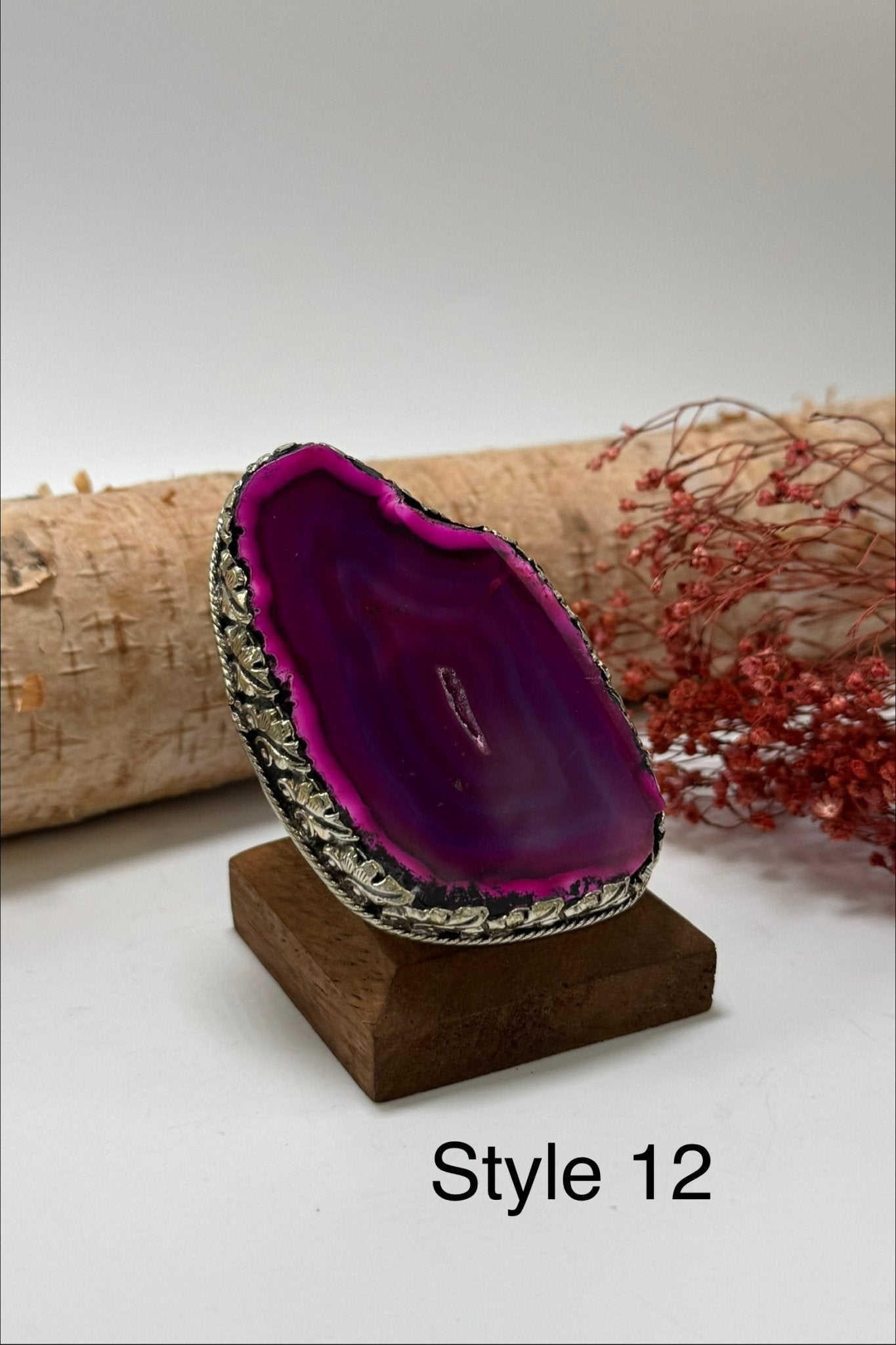 Pretty in Pink Geode Slab Ring - ivyandlavyboutique ivyandlavyboutique