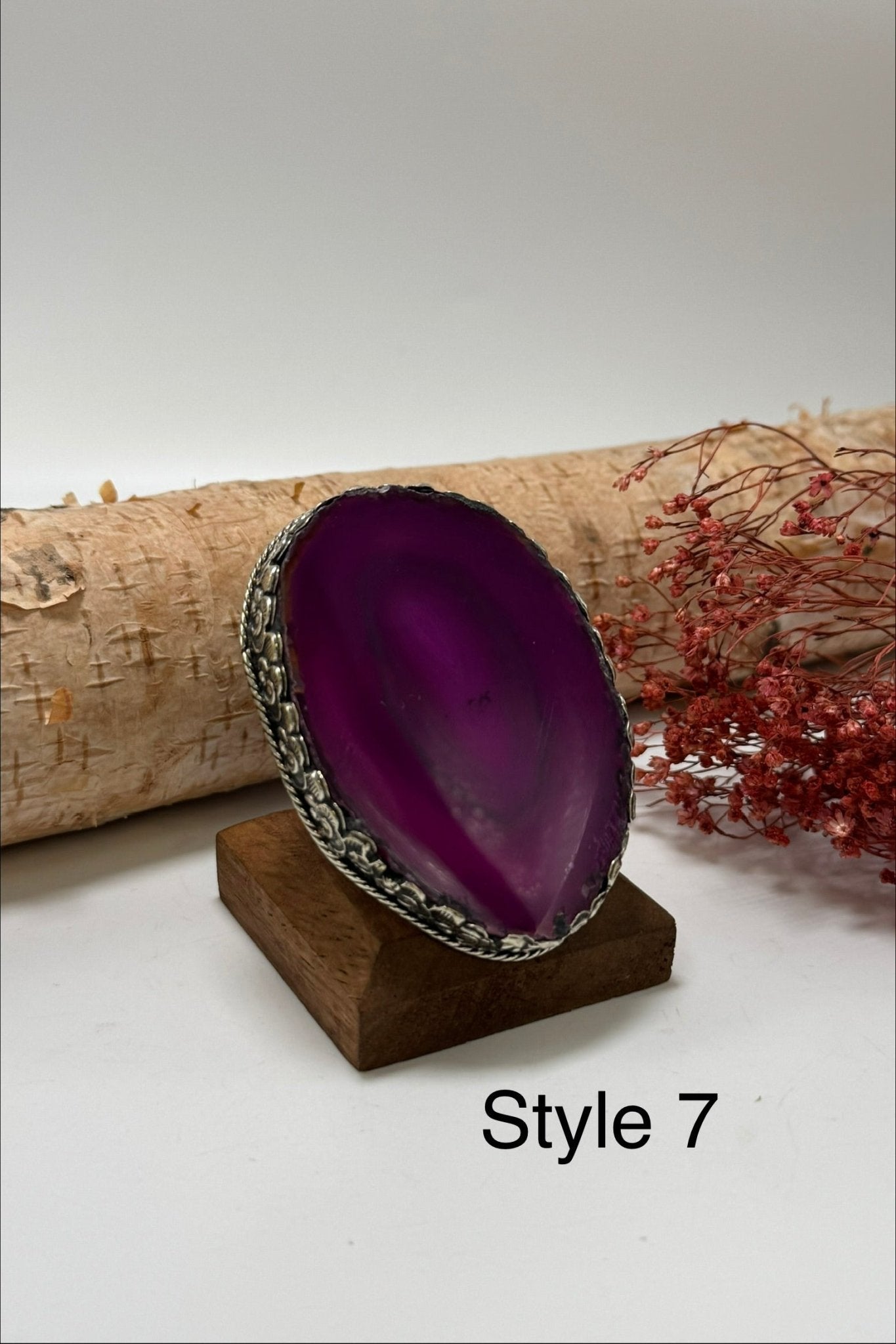 Pretty in Pink Geode Slab Ring - ivyandlavyboutique ivyandlavyboutique