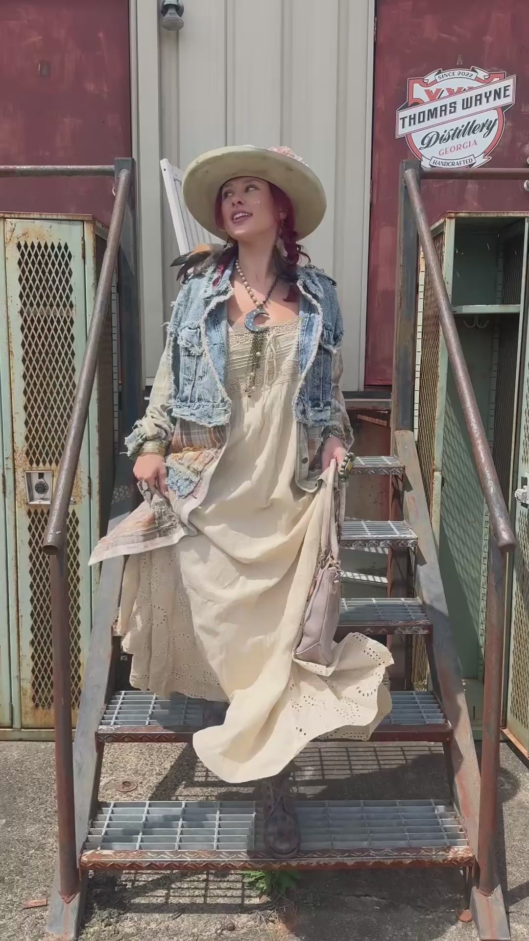 Pumpkin Patch Mixed Plaid & Denim Jacket