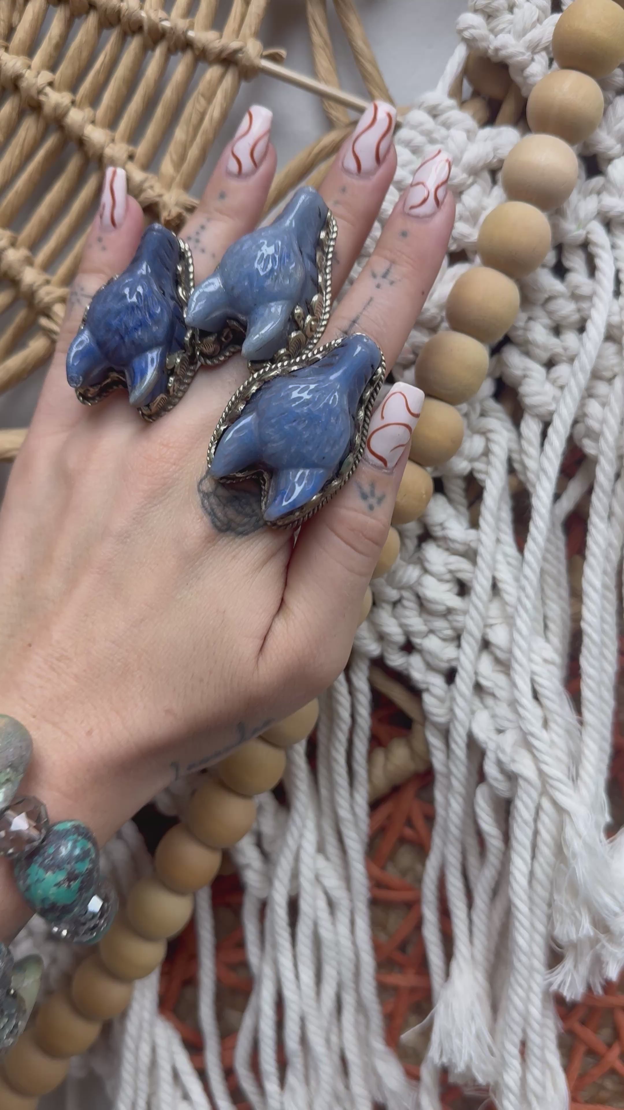 Foxy Lady in Blue Ring