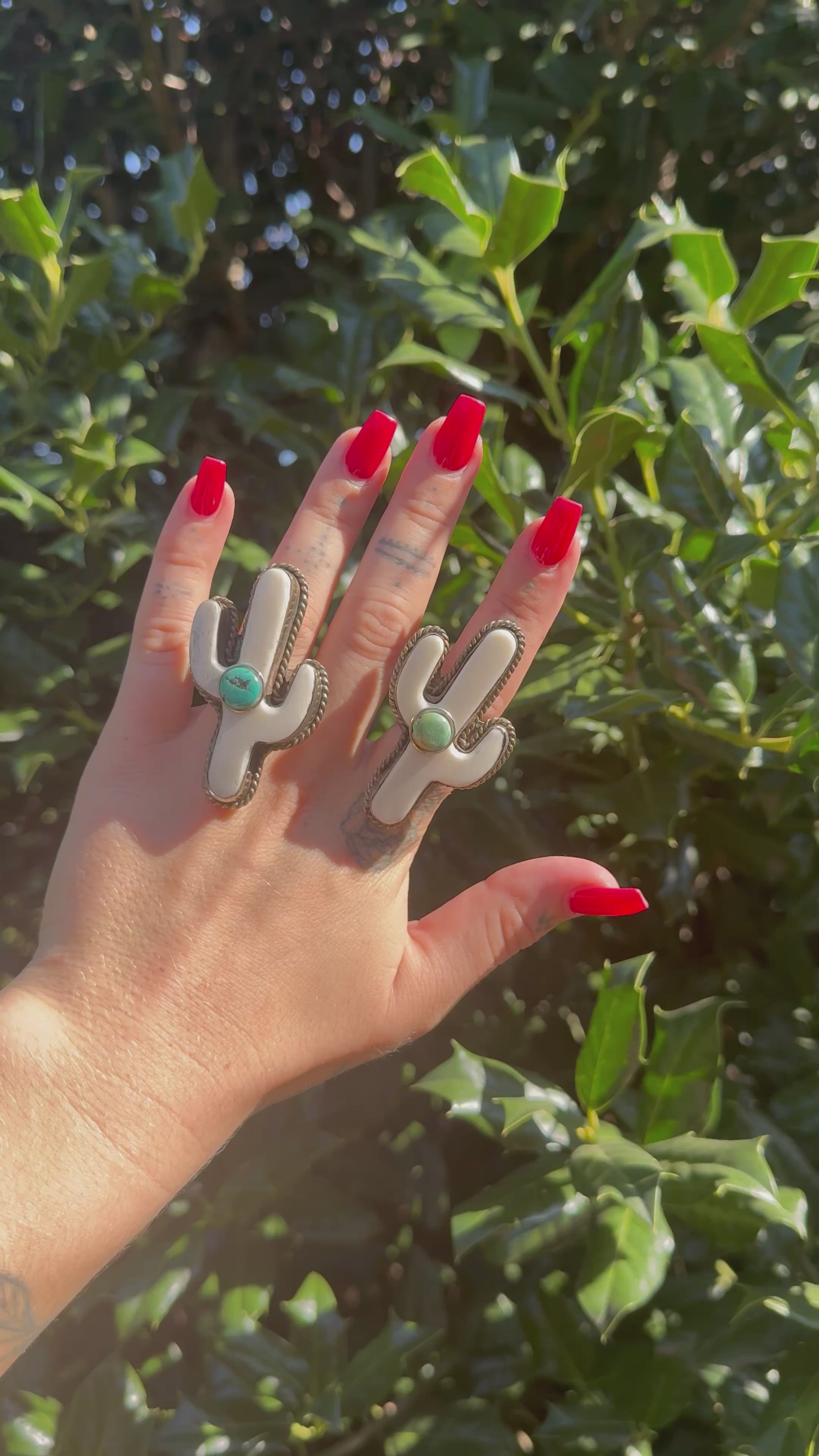 Arizona Cactus Ring w/ Turquoise