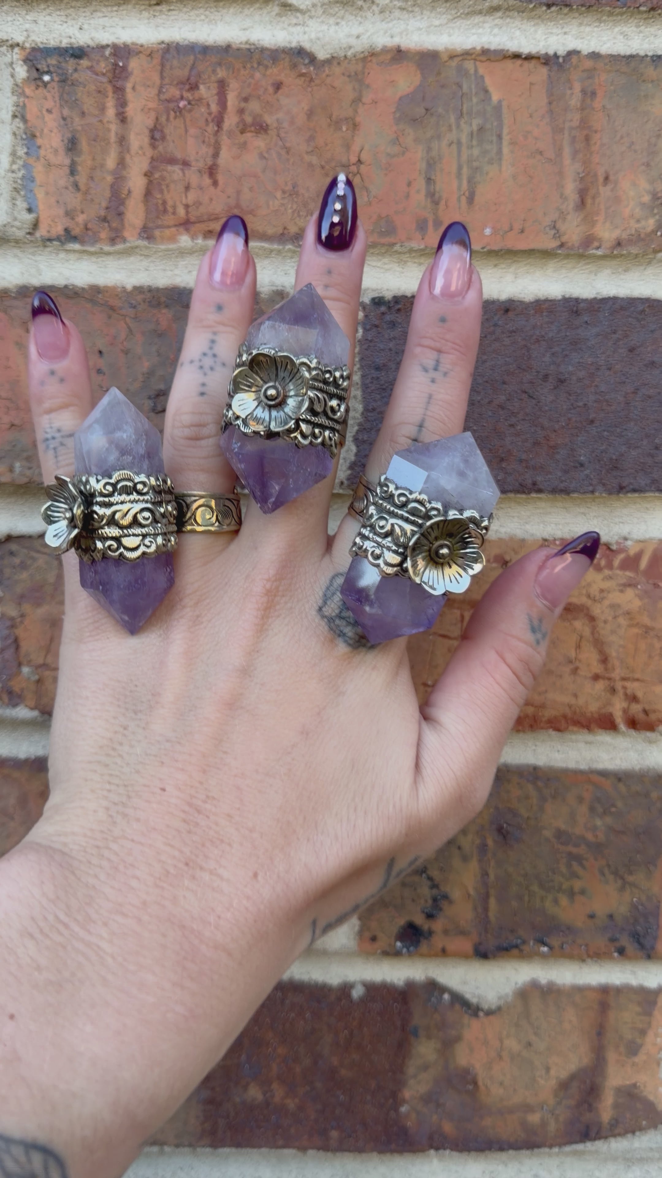 Amethyst Point Ring