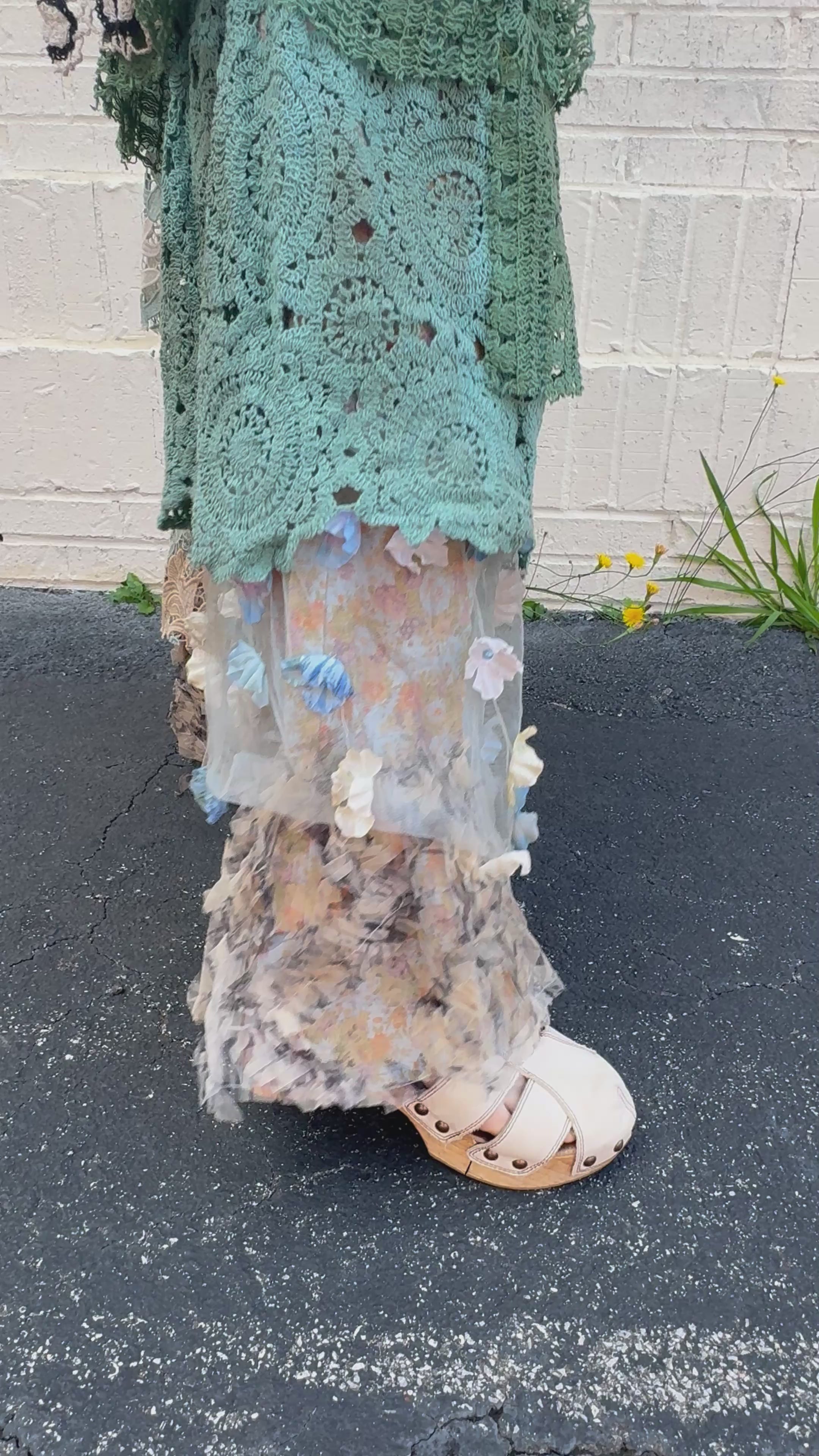 Sea Breeze Party Flare Ruffle Pant
