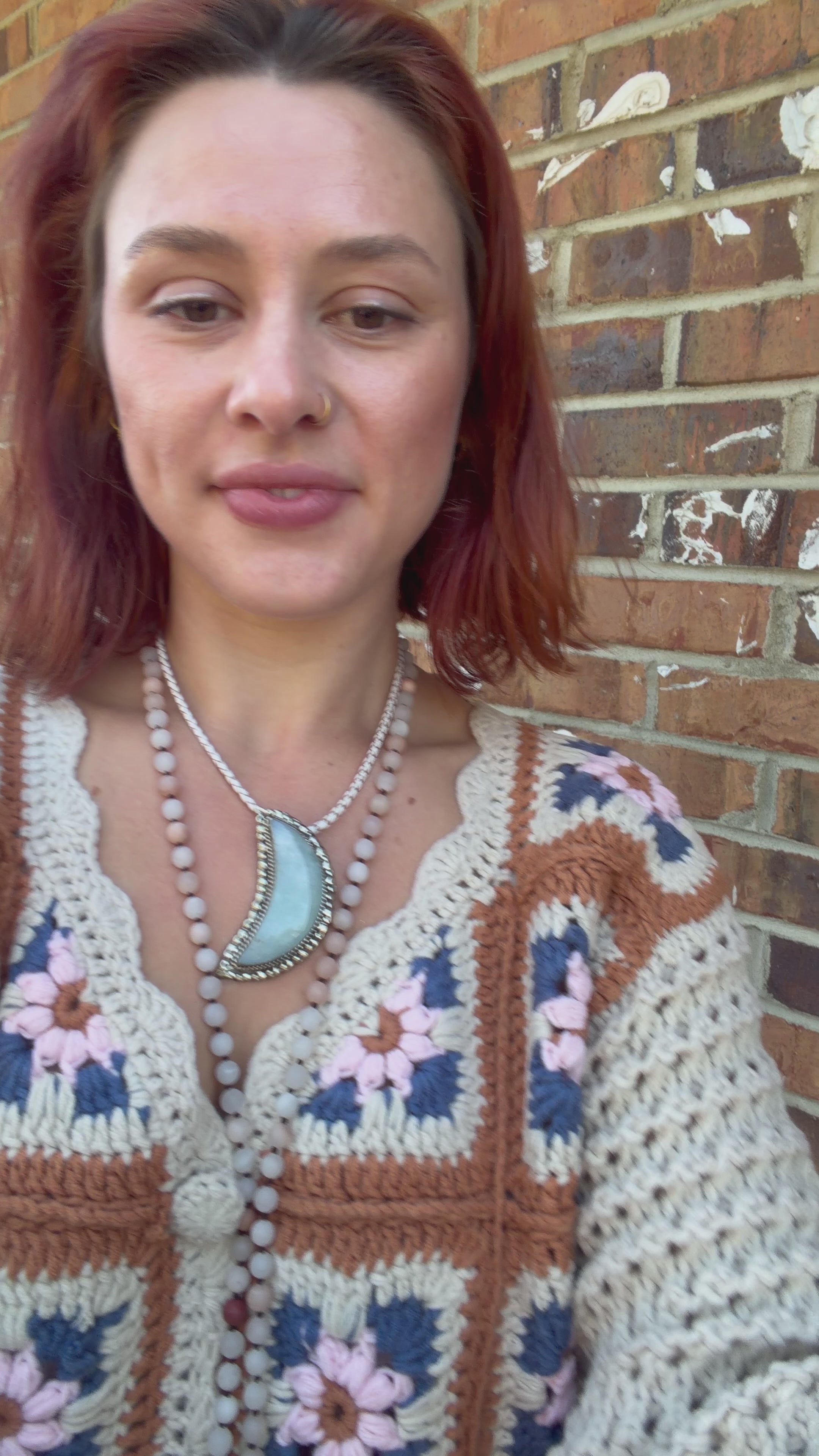 Apple Picking Cropped Sweater Top