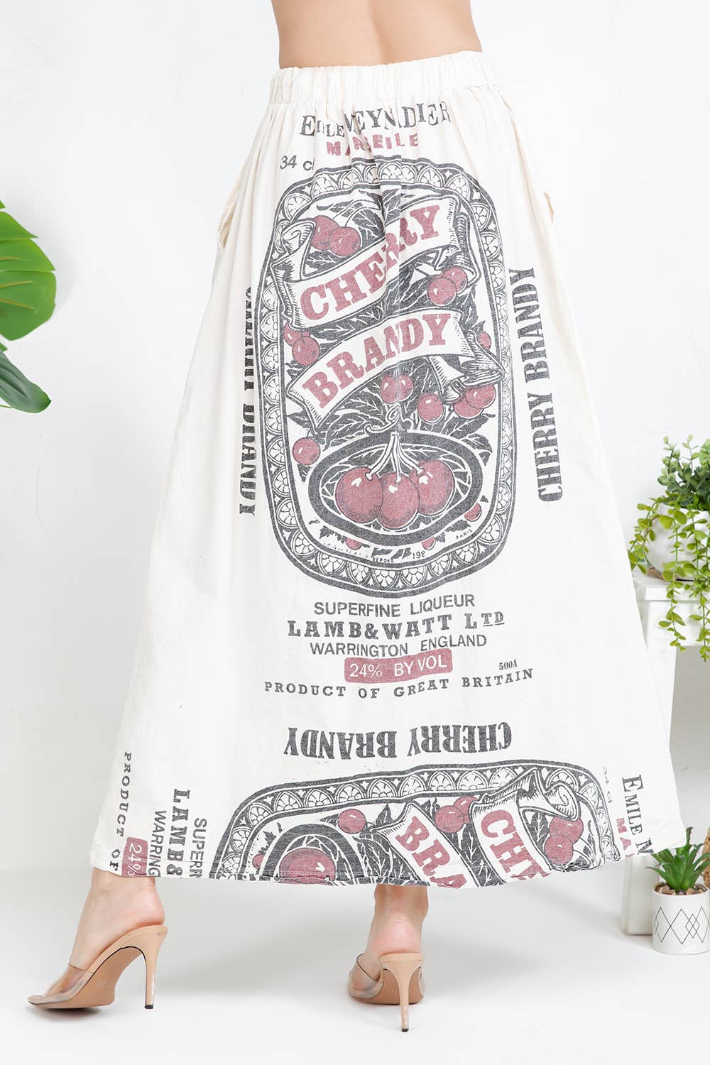 Printed Skirt - Final Sale - ivyandlavyboutique Kathmandu Imports