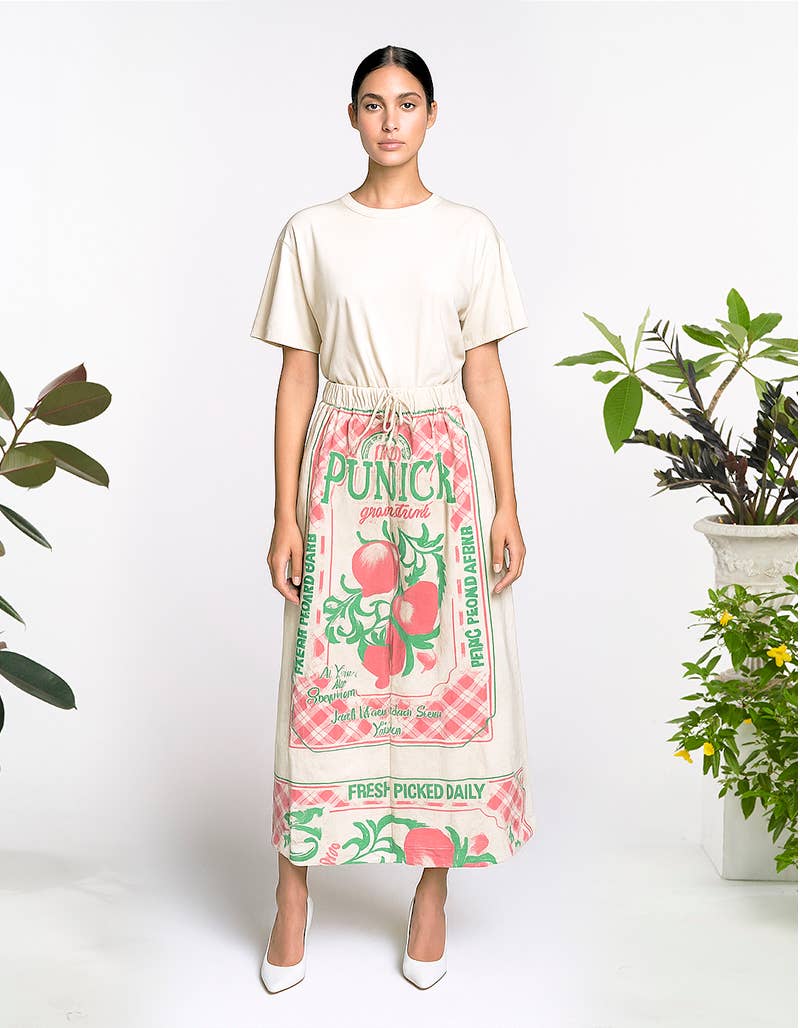 Printed Skirt - Final Sale - ivyandlavyboutique Kathmandu Imports