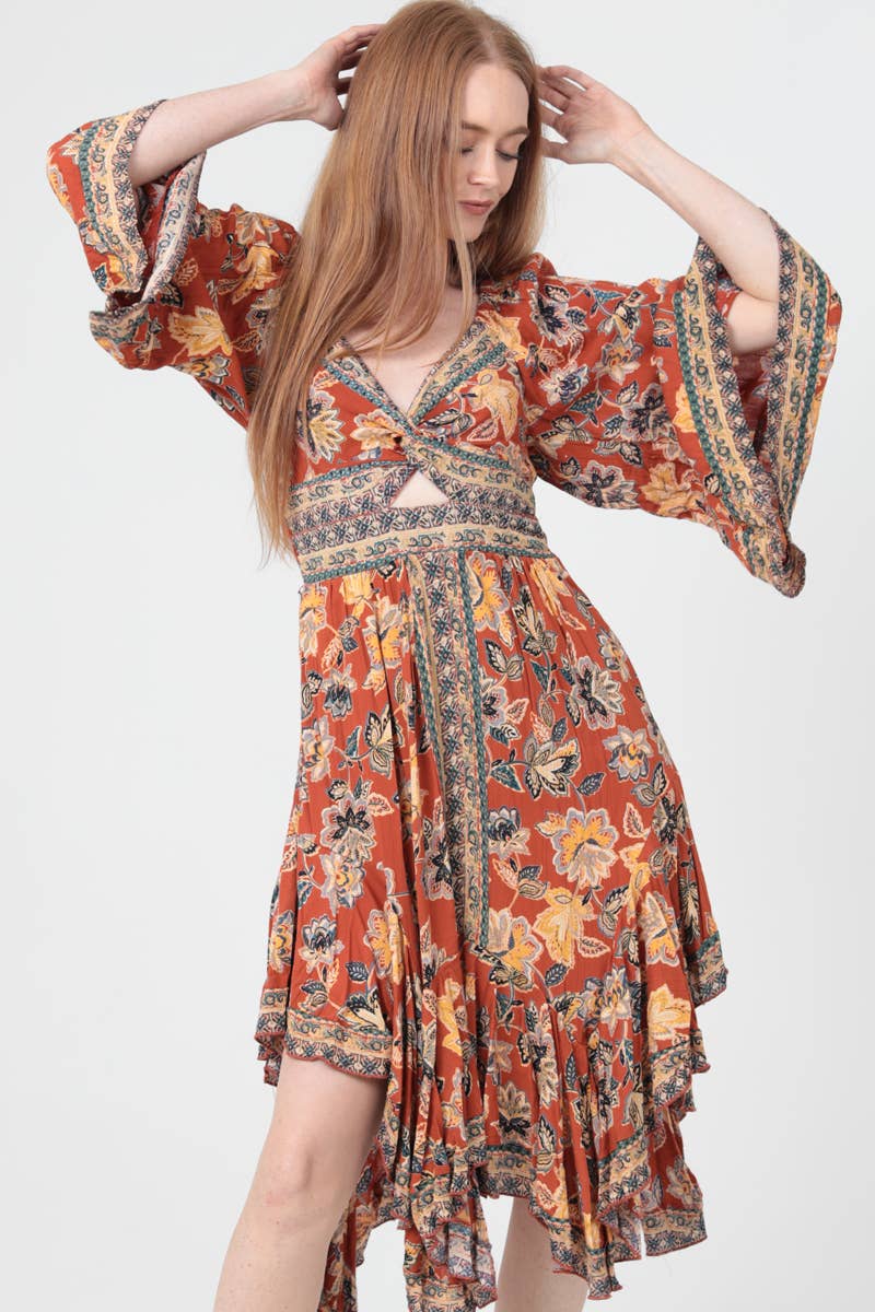Pumpkin Patch Midi Dress - ivyandlavyboutique ANGIE