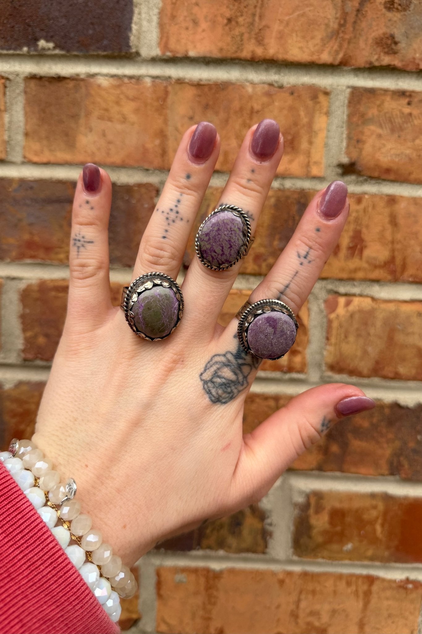 Purple Hues Circle Ring - ivyandlavyboutique ivyandlavyboutique