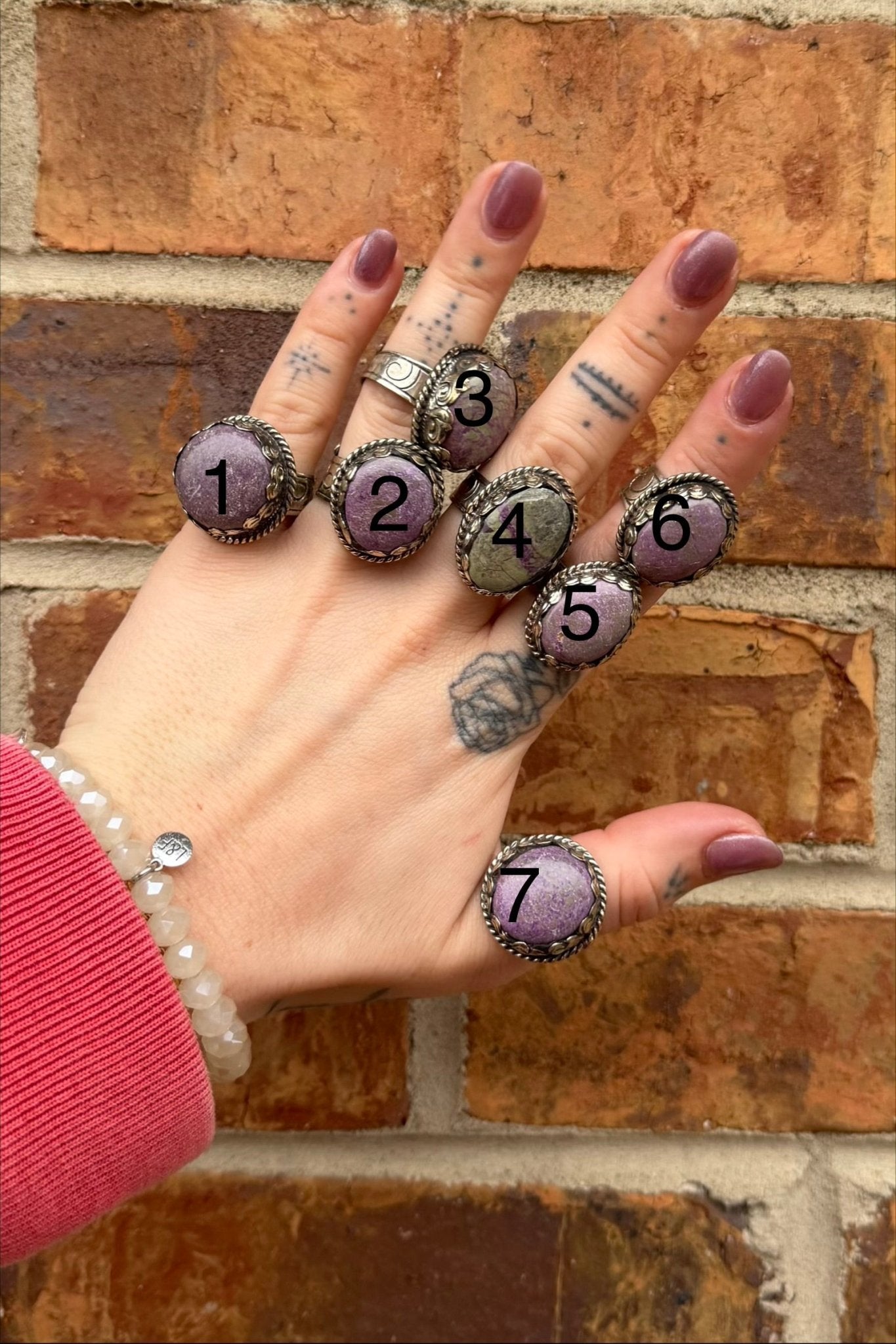 Purple Hues Circle Ring - ivyandlavyboutique ivyandlavyboutique