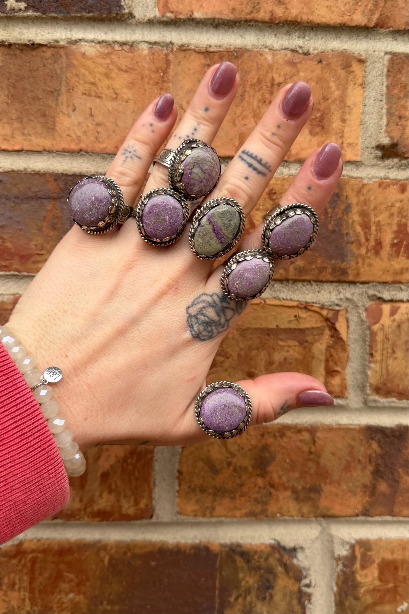 Purple Hues Circle Ring - ivyandlavyboutique ivyandlavyboutique