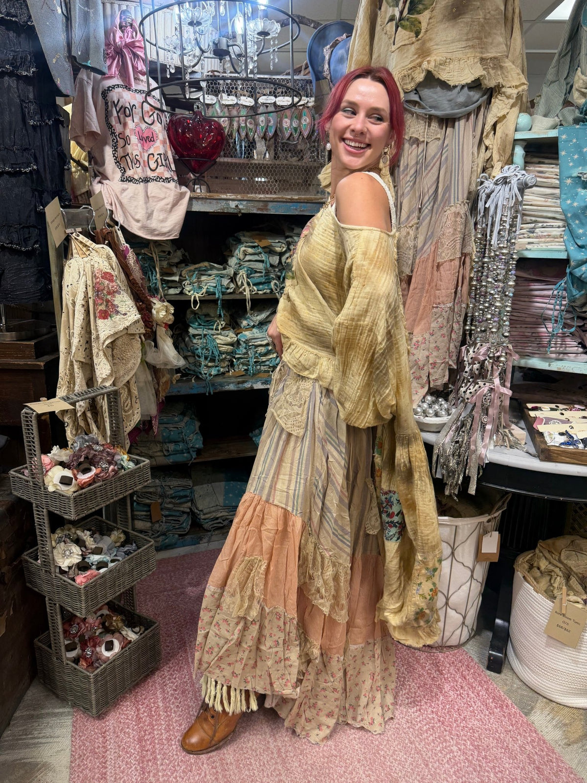 Rare Bloom Hi Lo Tunic - Boho Wanderlust Boutique A Rare Bird Shop