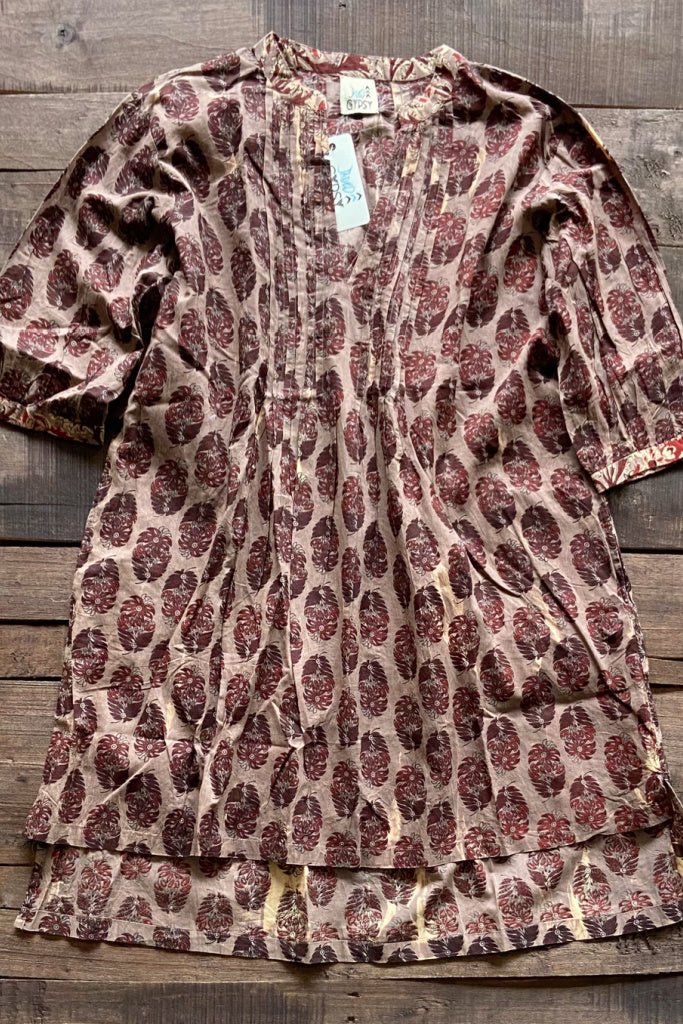 Red Feathers Tunic - ivyandlavyboutique Jaded Gypsy