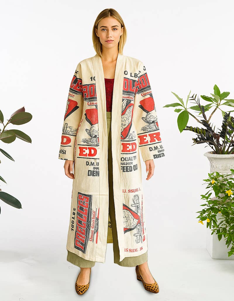 Red Hen - COTTON LONG Cardigan - ivyandlavyboutique Kathmandu Imports