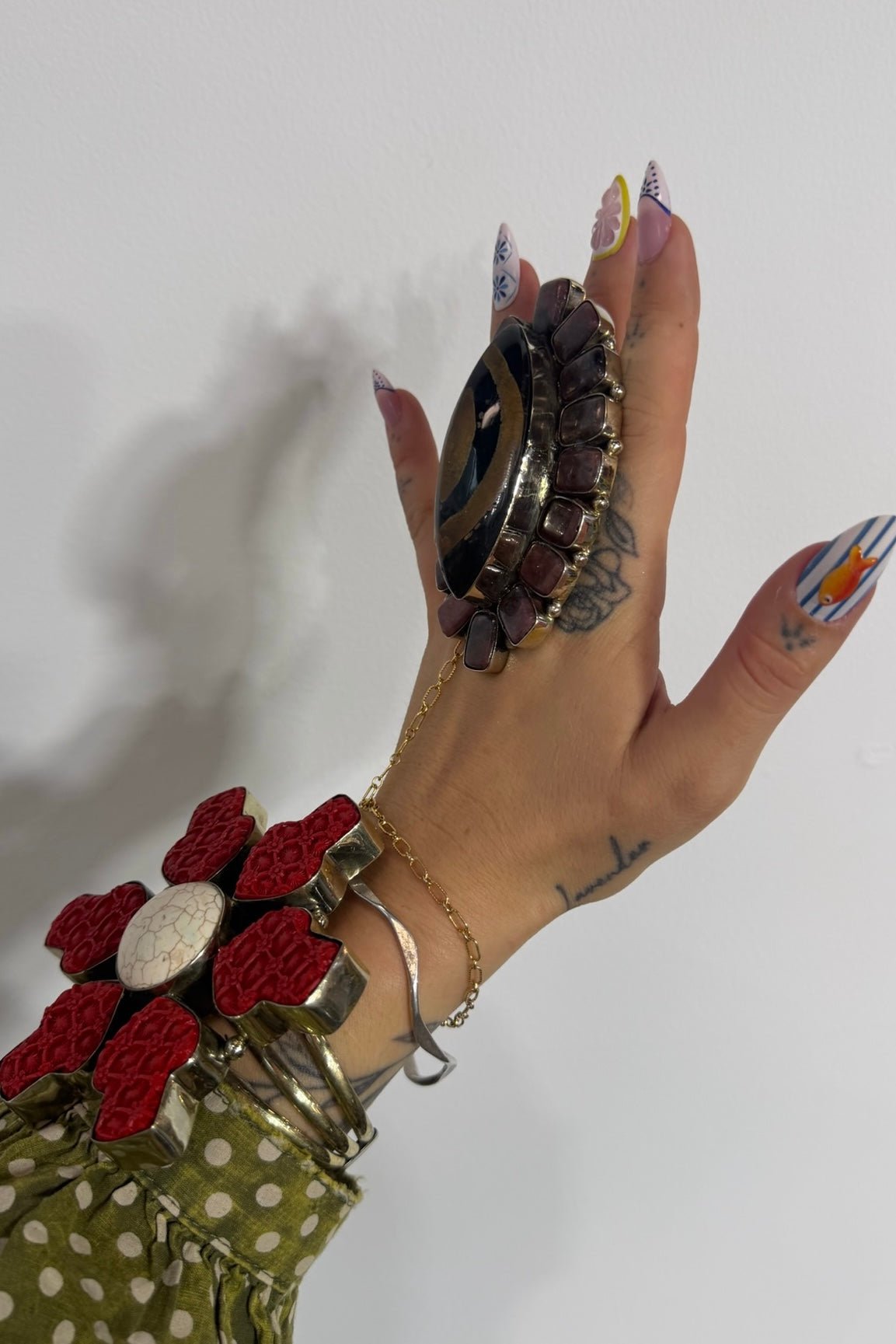 Red Mushroom Cuff - ivyandlavyboutique ivyandlavyboutique