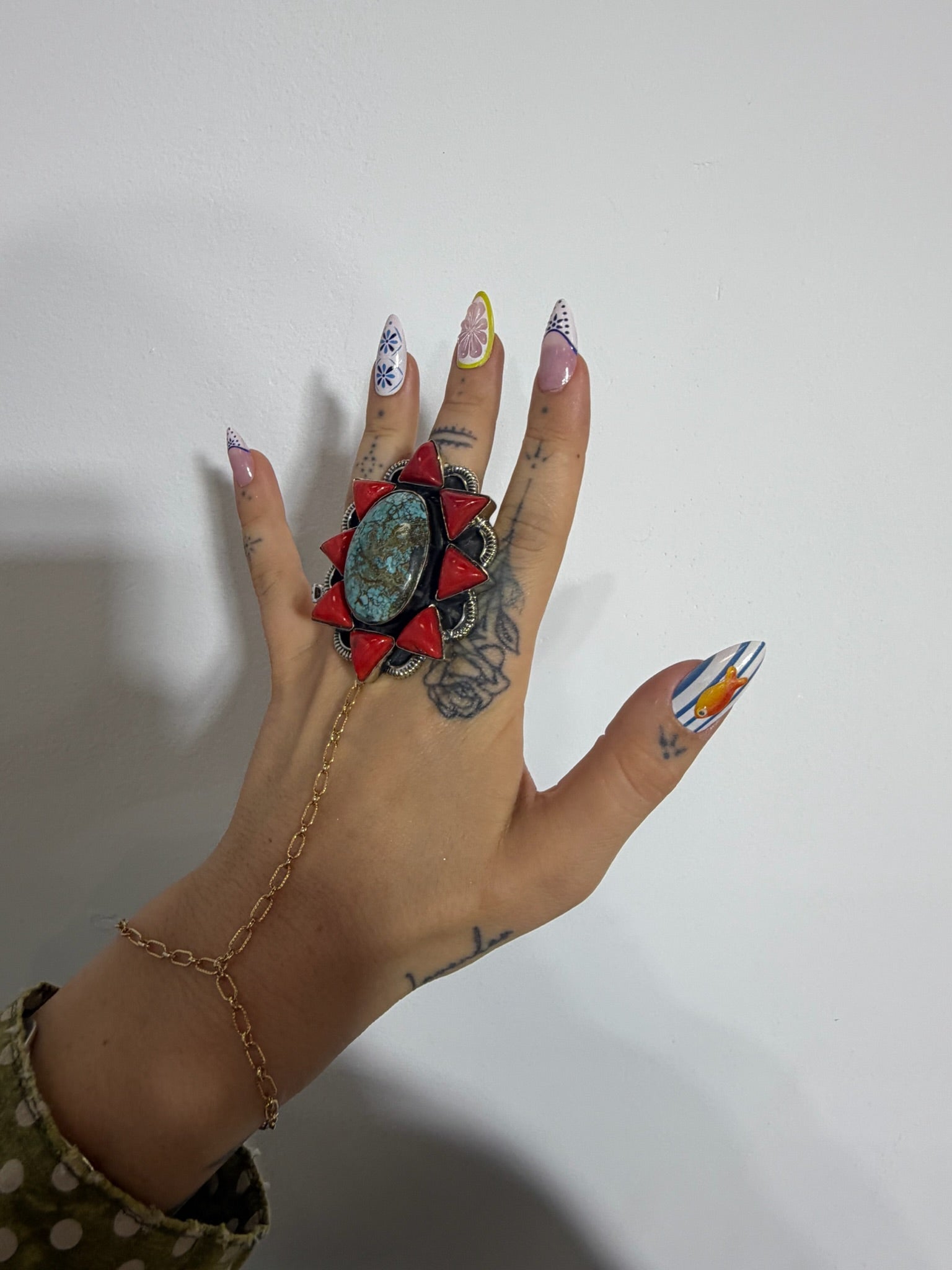 Red Spikes Ring - ivyandlavyboutique ivyandlavyboutique