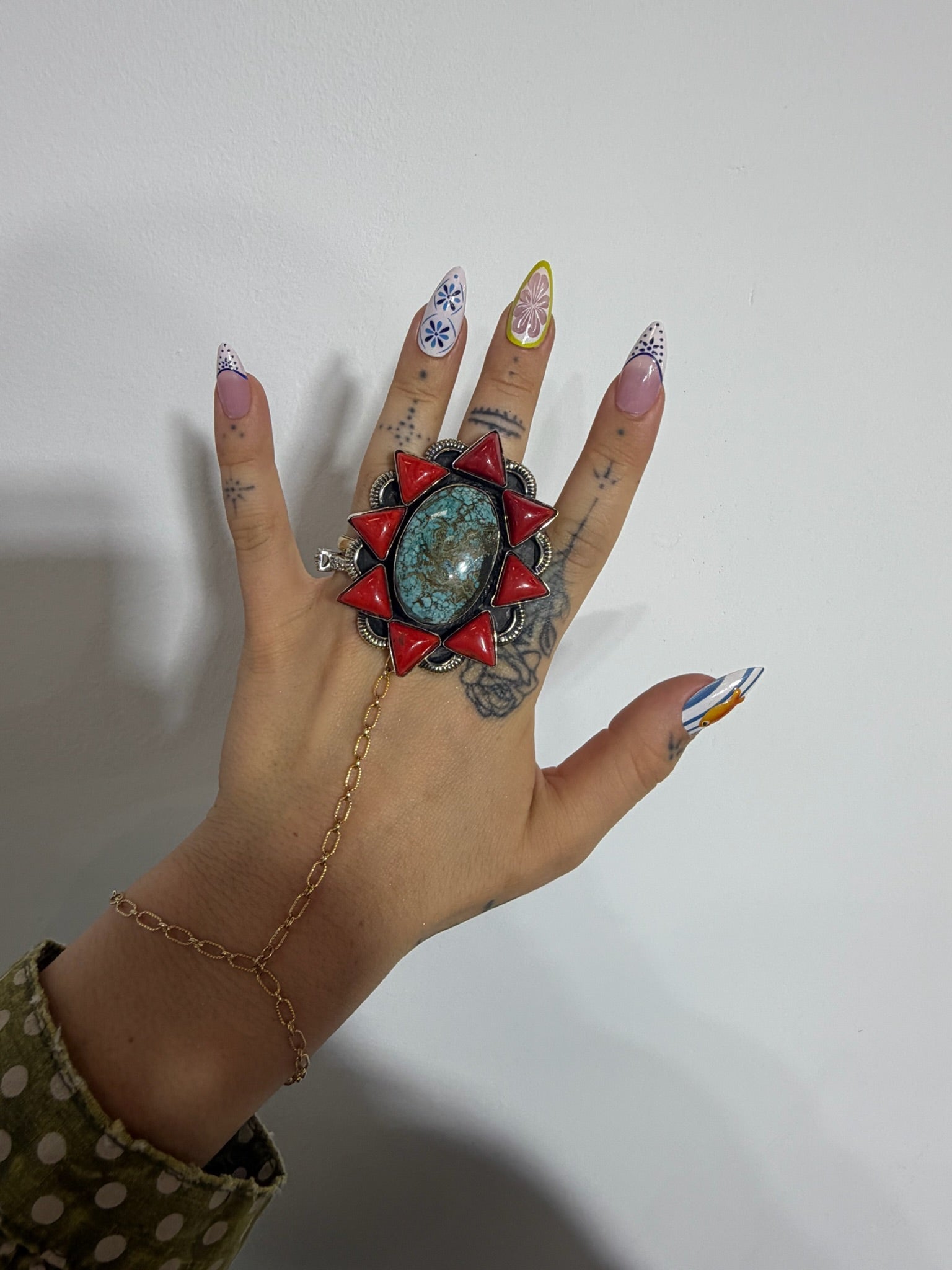Red Spikes Ring - ivyandlavyboutique ivyandlavyboutique