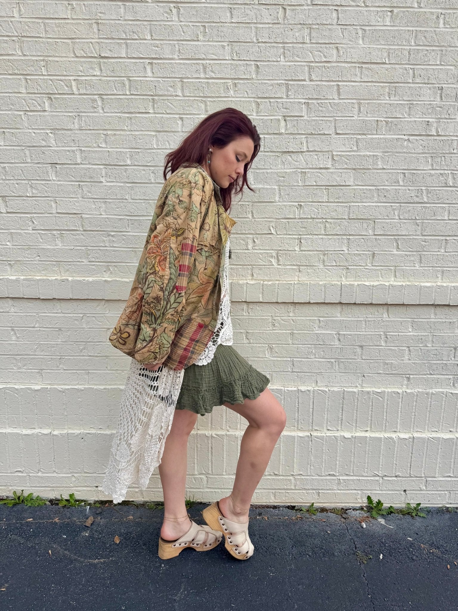 Reversable Plaid & Floral Jacket - ivyandlavyboutique A Rare Bird Shop