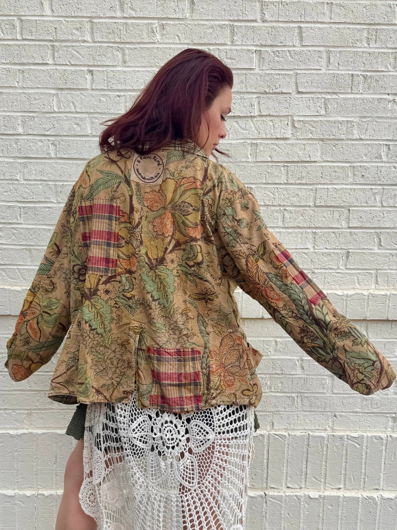 Reversable Plaid & Floral Jacket - ivyandlavyboutique A Rare Bird Shop