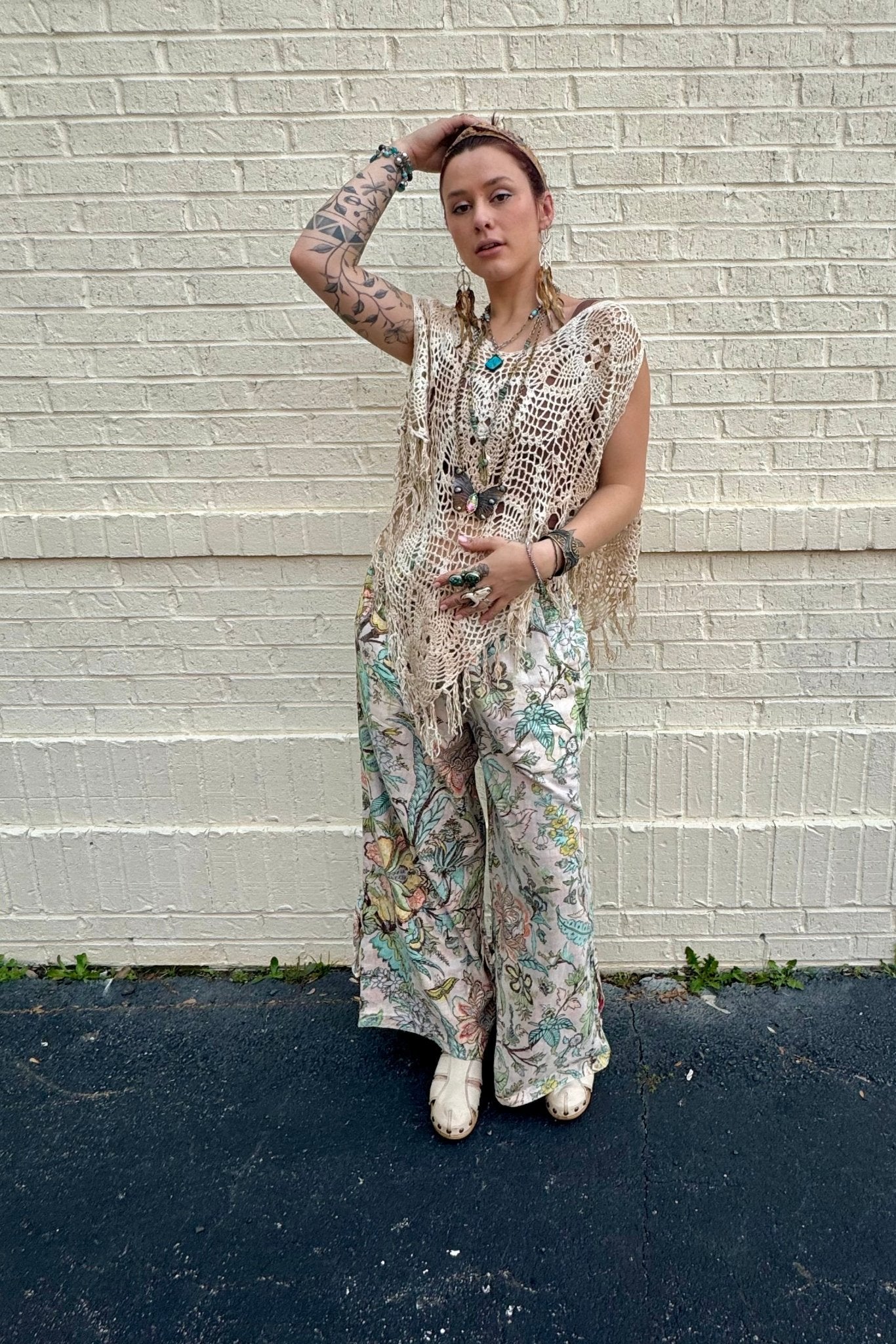 Reversible Plaid & Floral Roomy Boho Pant - ivyandlavyboutique A Rare Bird Shop