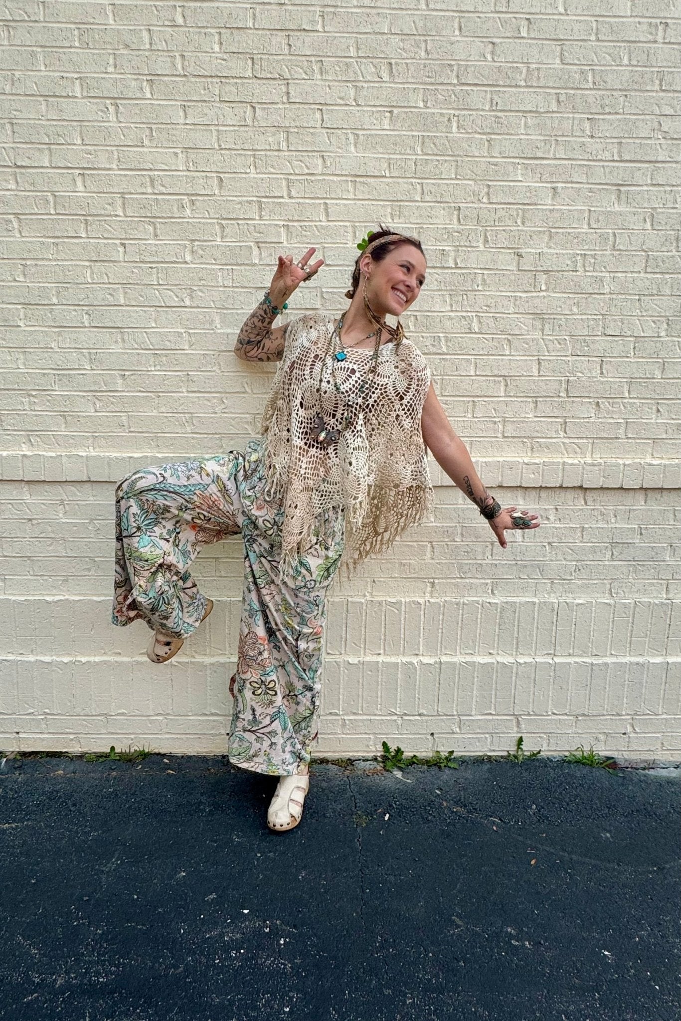 Reversible Plaid & Floral Roomy Boho Pant - ivyandlavyboutique A Rare Bird Shop