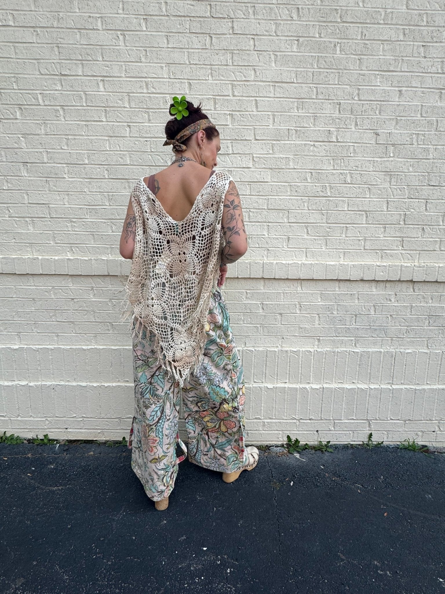 Reversible Plaid & Floral Roomy Boho Pant - ivyandlavyboutique A Rare Bird Shop