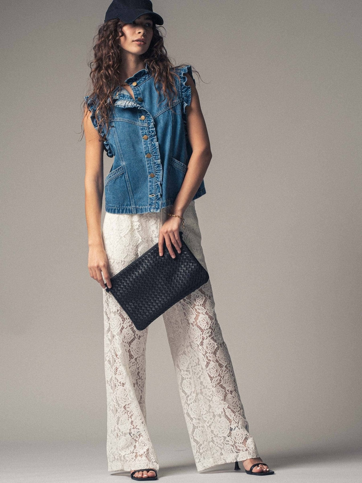 Rose Sheer Lace Comfy Wide - Leg Pants: - ivyandlavyboutique Fashion Week