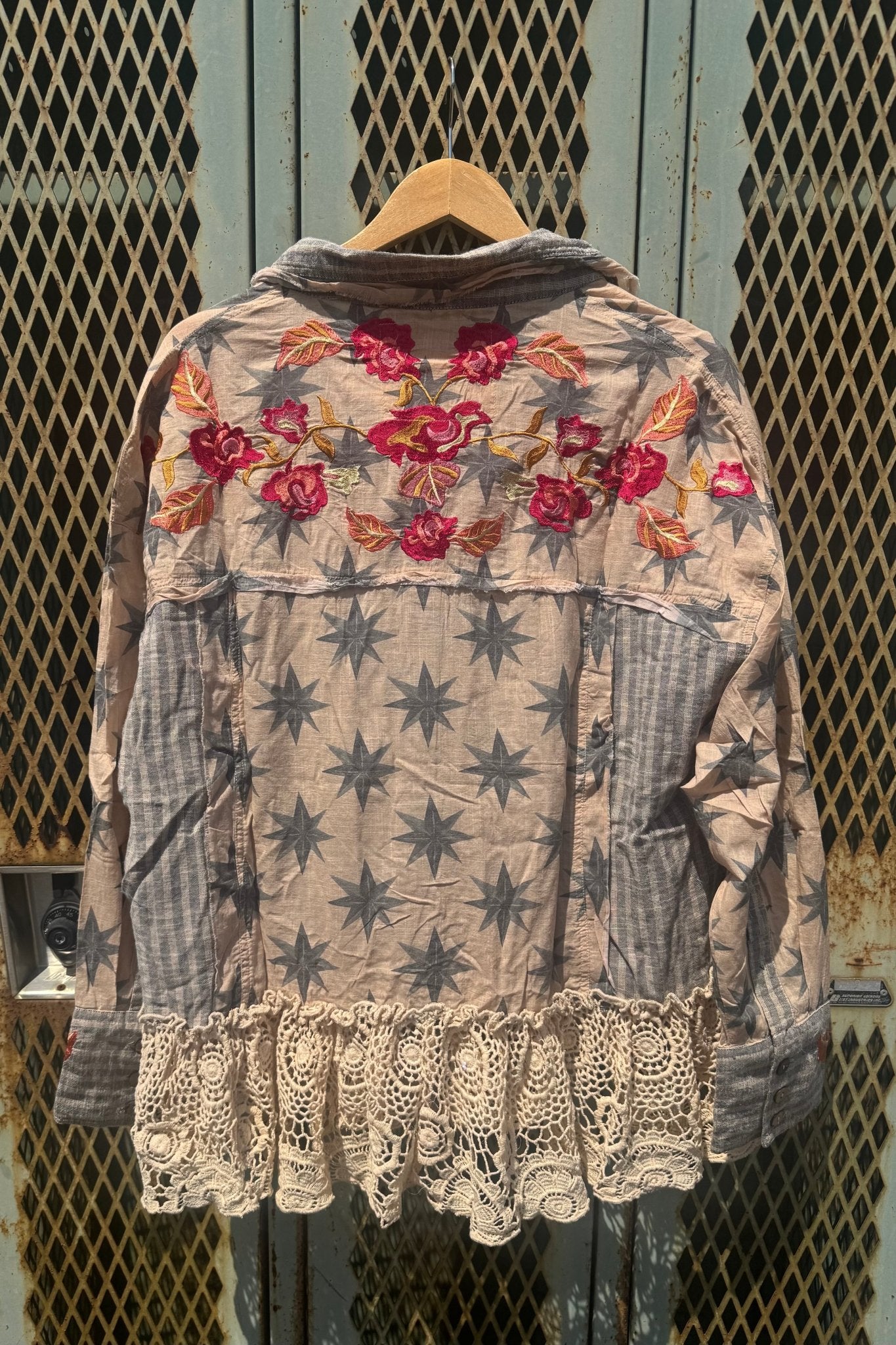 Roses Are Red Shirt/Jacket - ivyandlavyboutique A Rare Bird Shop