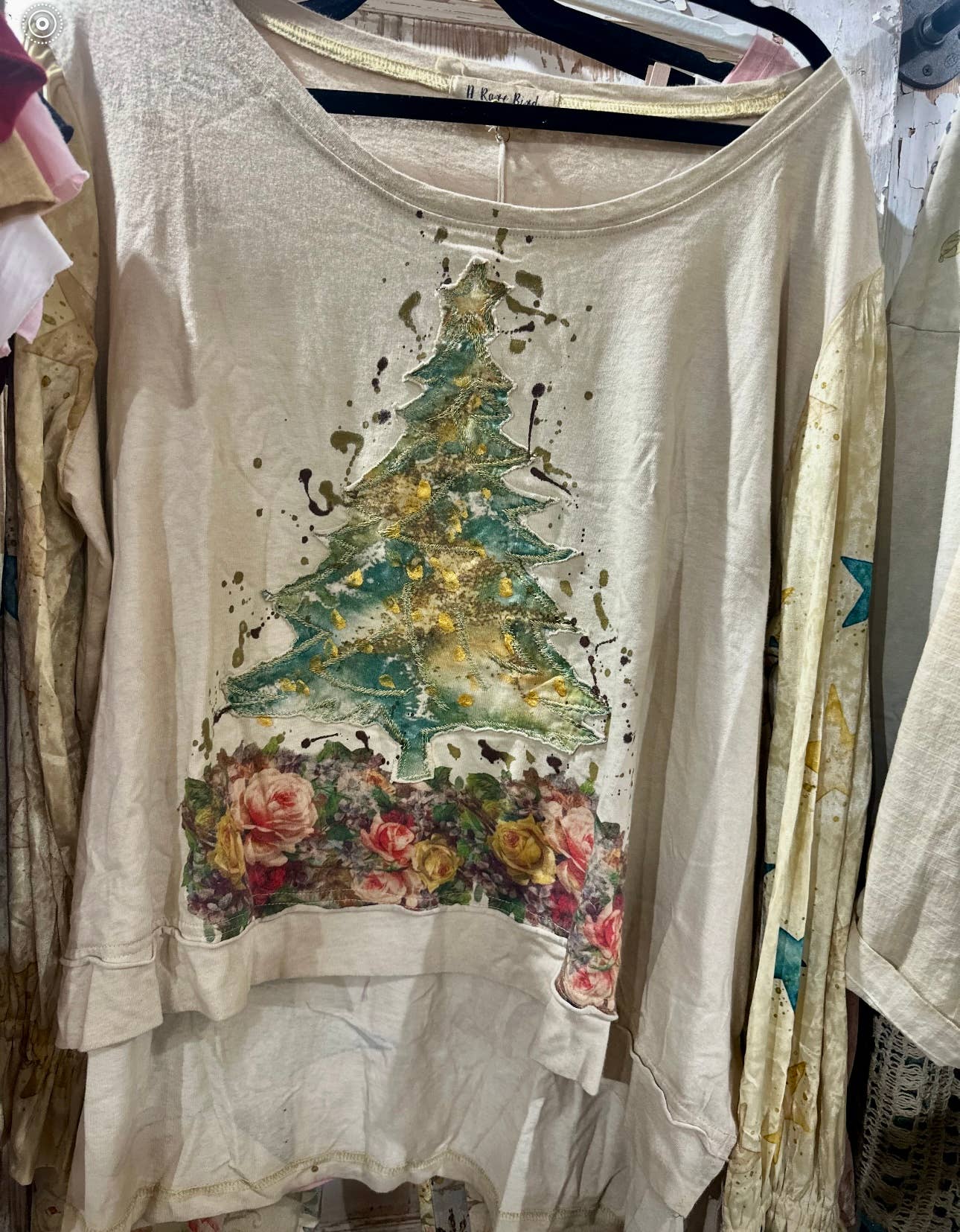 Rosie Tea Christmas Shirt - ivyandlavyboutique A Rare Bird Shop