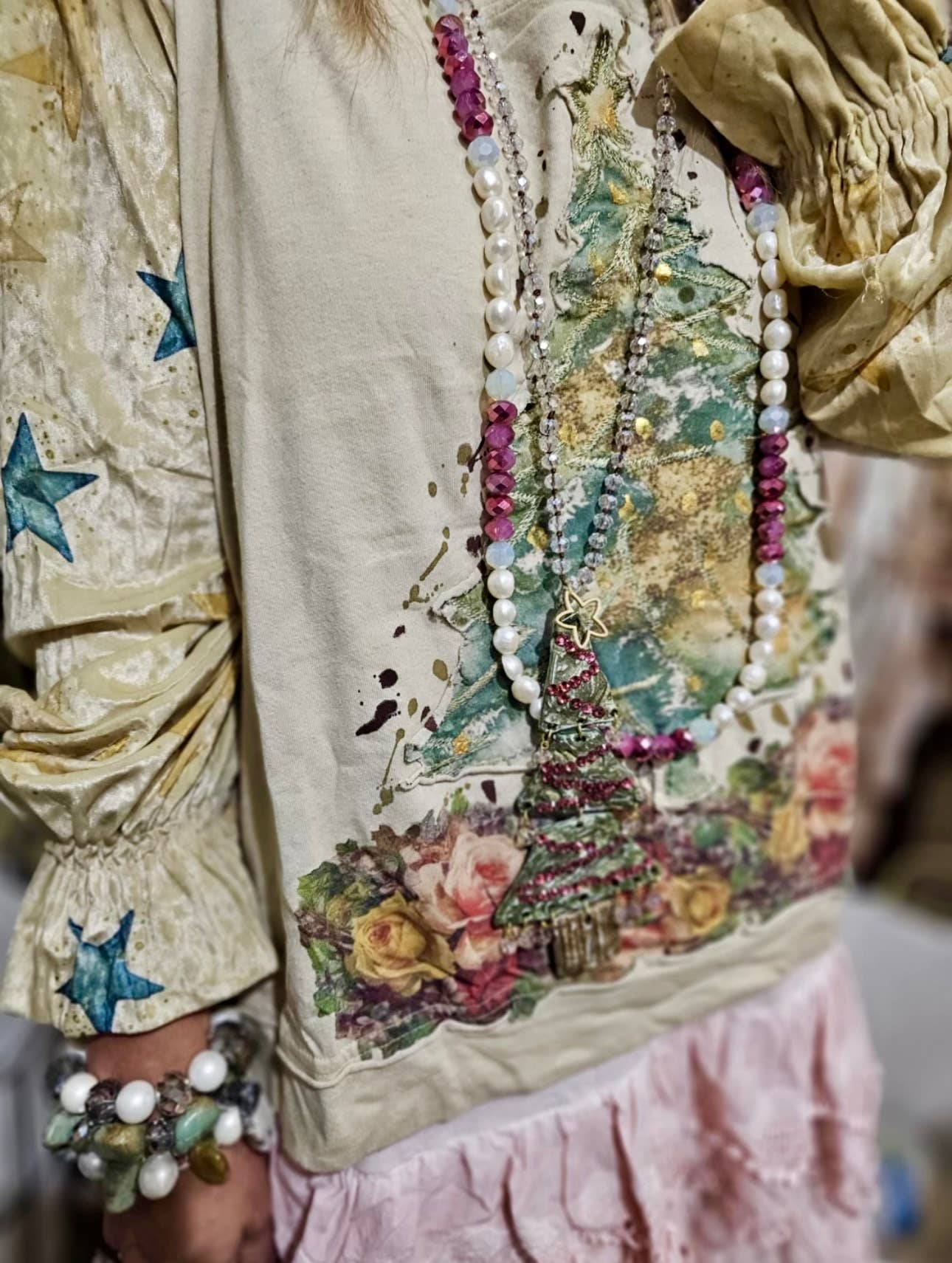 Rosie Tea Christmas Shirt - ivyandlavyboutique A Rare Bird Shop