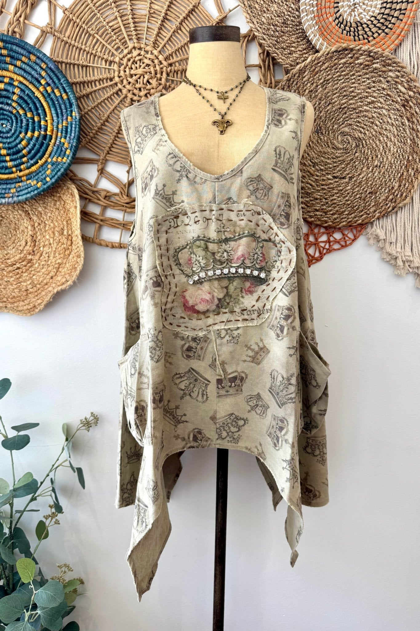 Royalty Hi Lo Tunic Top - ivyandlavyboutique A Rare Bird Shop