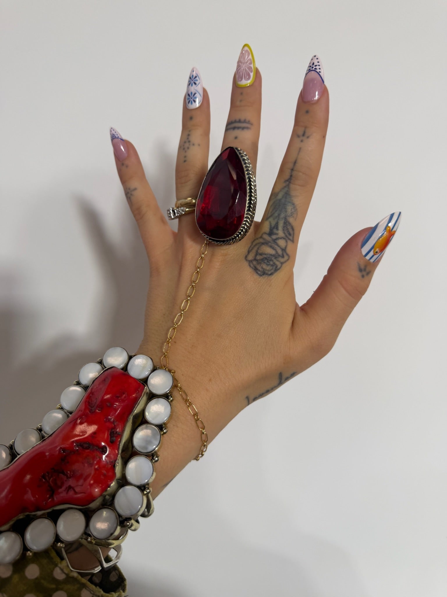 Ruby Red Tear Drop - ivyandlavyboutique ivyandlavyboutique
