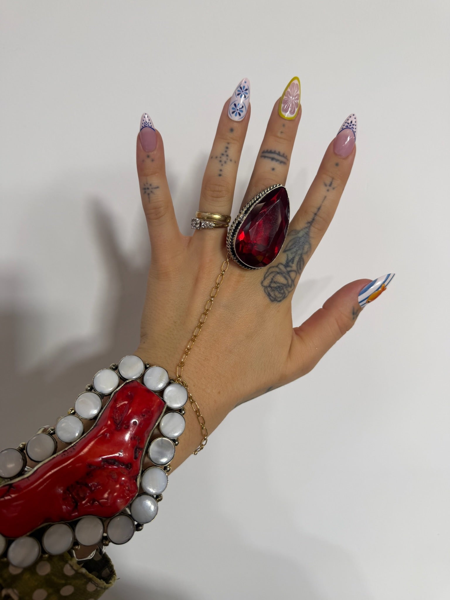 Ruby Red Tear Drop - ivyandlavyboutique ivyandlavyboutique