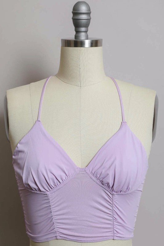 Ruched Bralette - ivyandlavyboutique Leto Accessories
