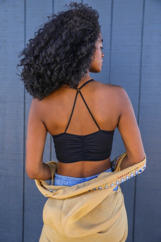 Ruched Bralette - ivyandlavyboutique Leto Accessories