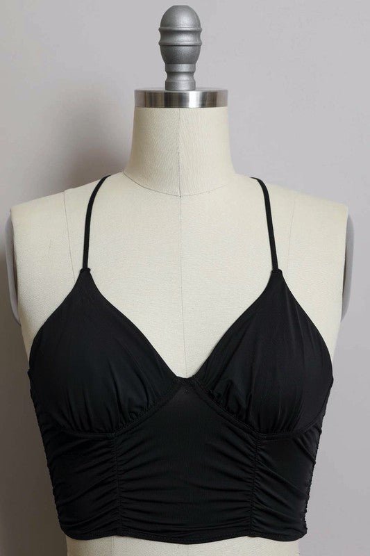 Ruched Bralette - ivyandlavyboutique Leto Accessories