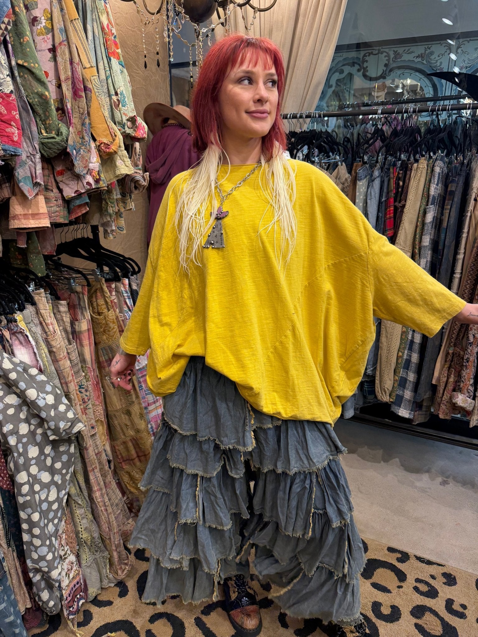 Ruffle Away Pant - ivyandlavyboutique Jaded Gypsy