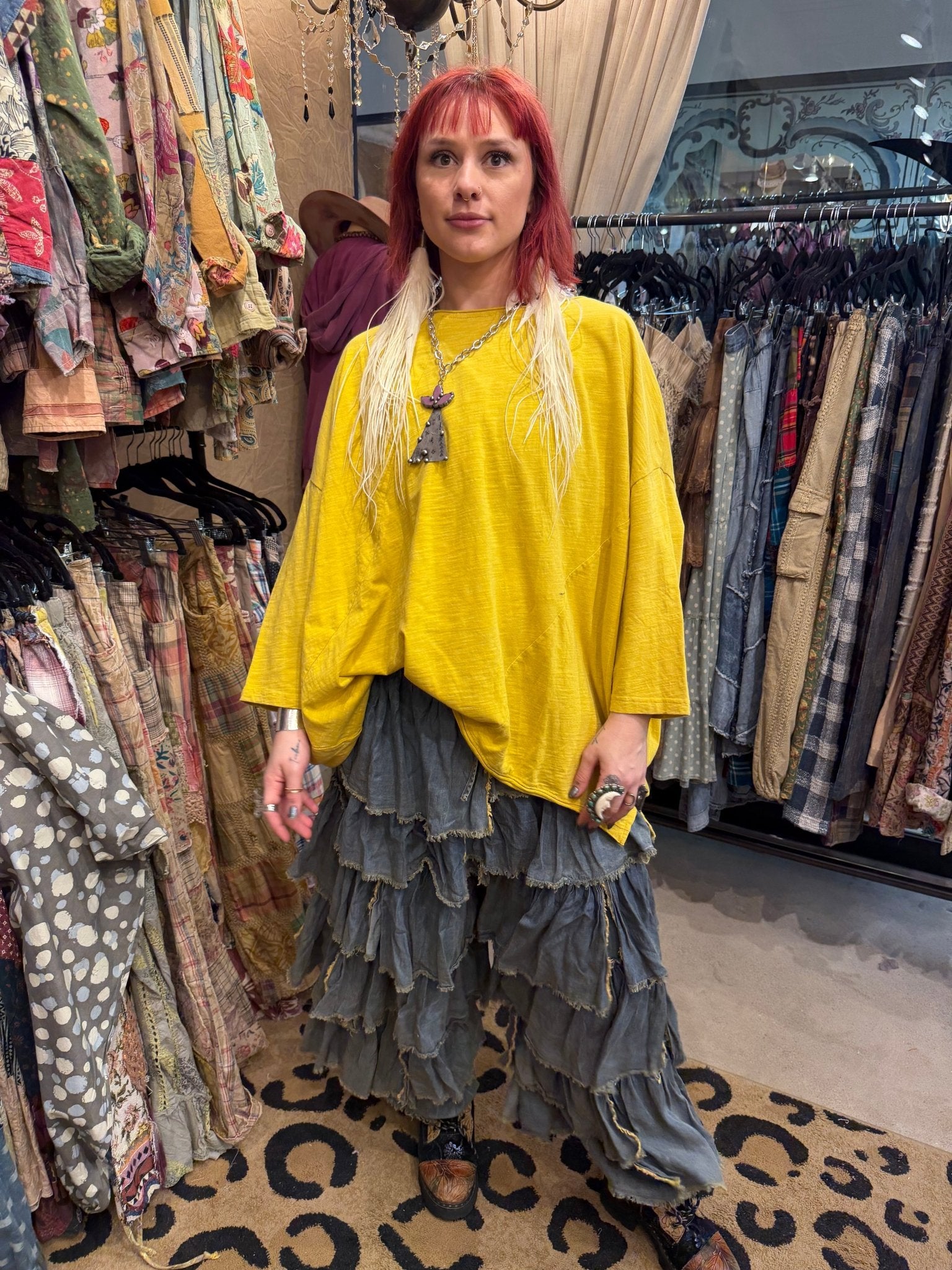 Ruffle Away Pant - ivyandlavyboutique Jaded Gypsy