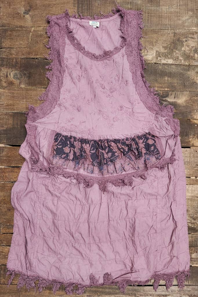 Ruffle Up High - Lo Top in Purple - ivyandlavyboutique Jaded Gypsy