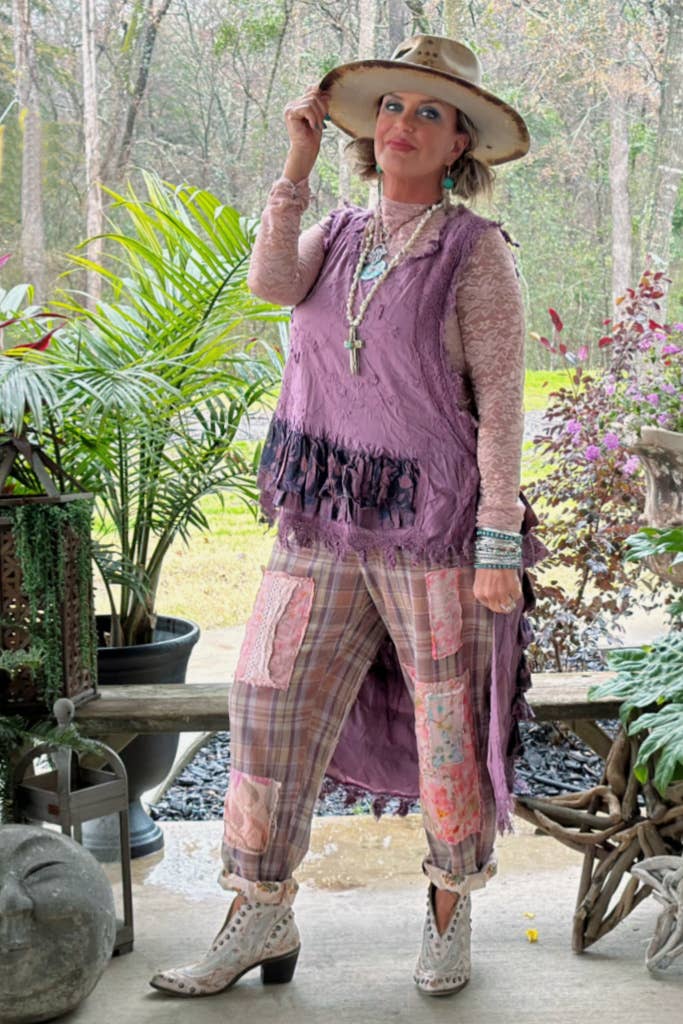 Ruffle Up High - Lo Top in Purple - ivyandlavyboutique Jaded Gypsy