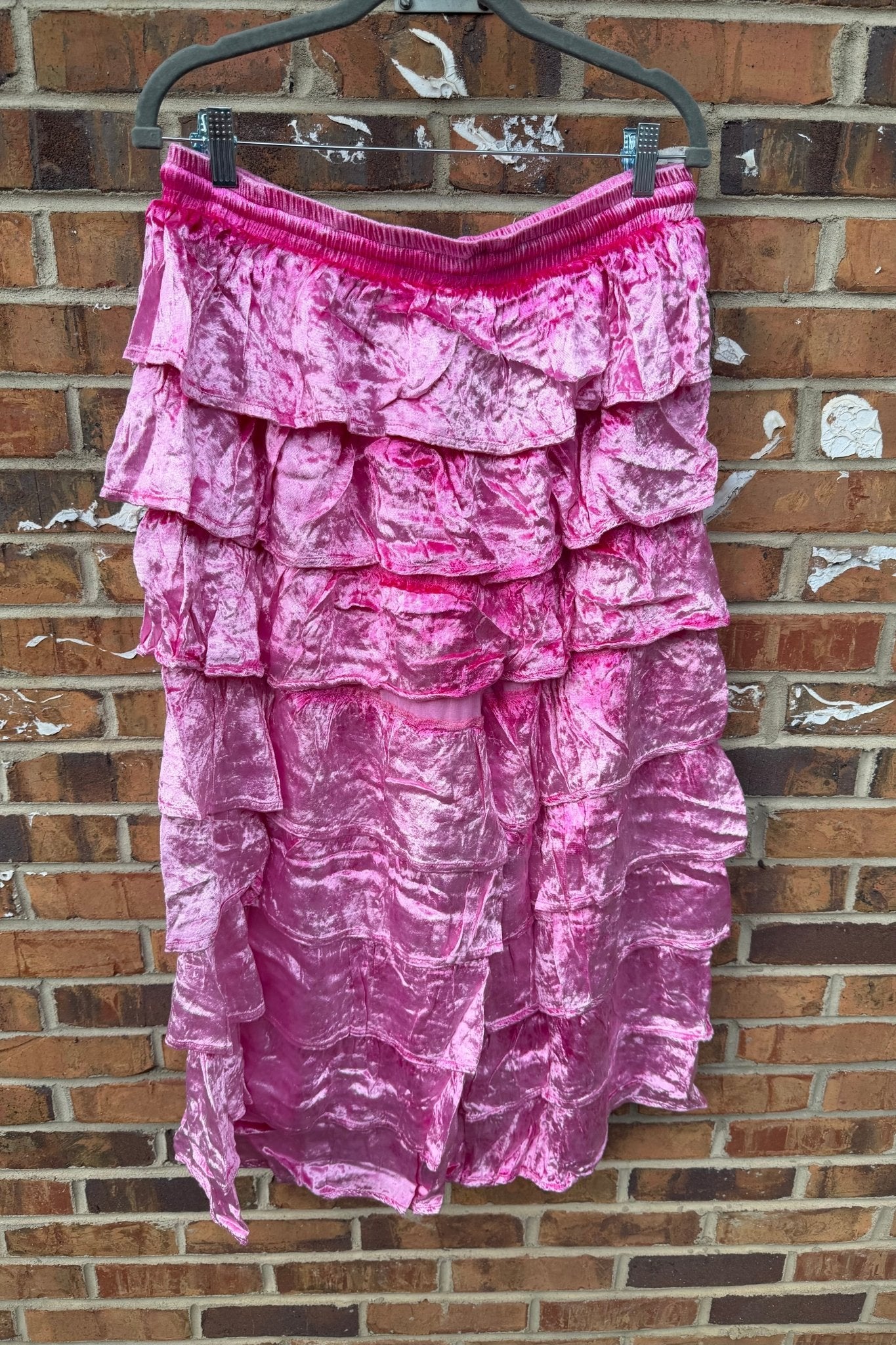 Ruffle Your Feathers Velvet Ruffle Pant - ivyandlavyboutique ivyandlavyboutique
