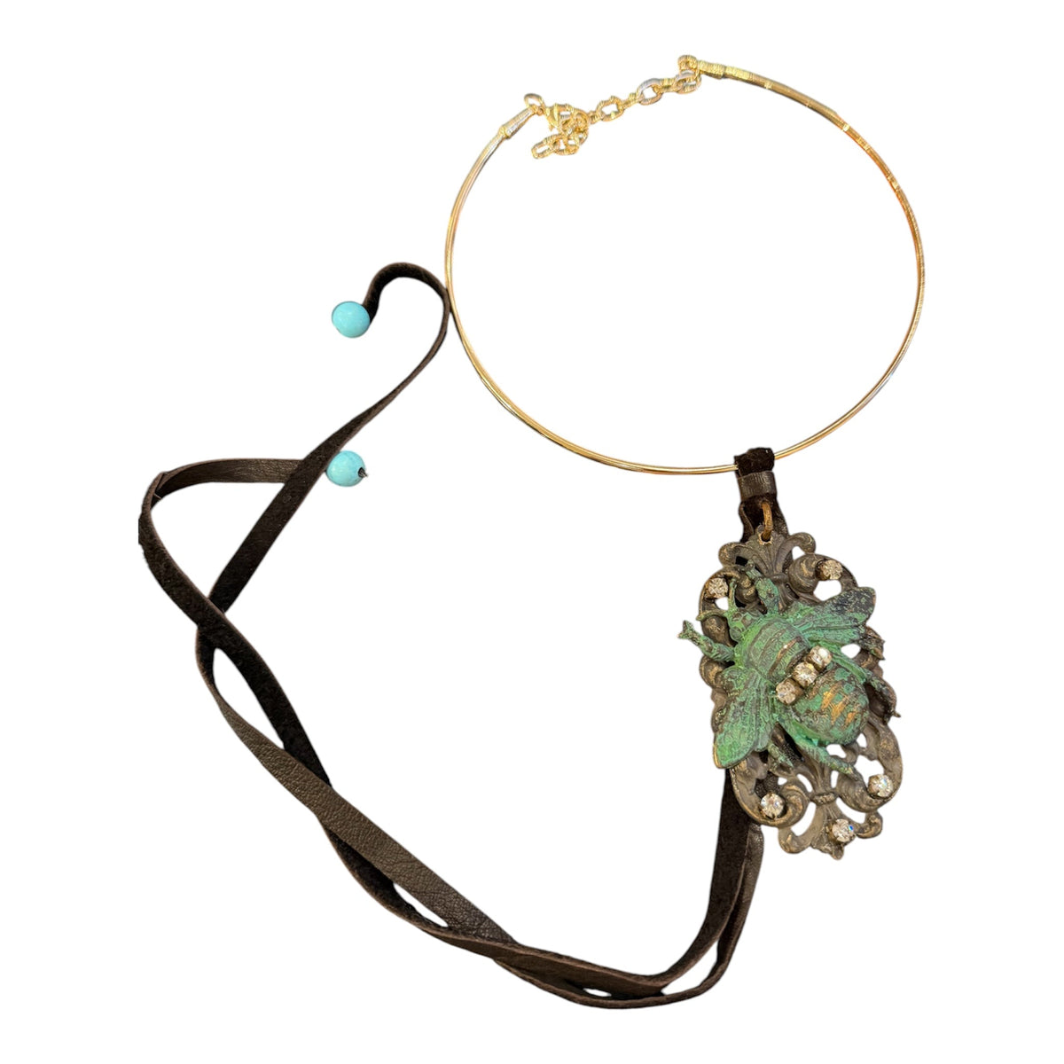 Rustic Bee Choker - Boho Wanderlust Boutique Jaded Gypsy