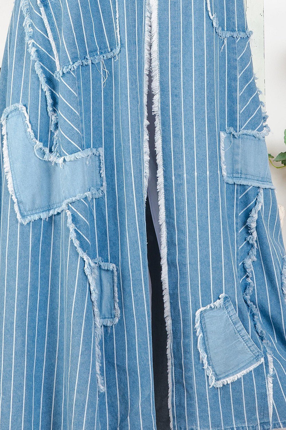 Sale - Everyday Casual Striped Cardigan - ivyandlavyboutique Blue Velvet