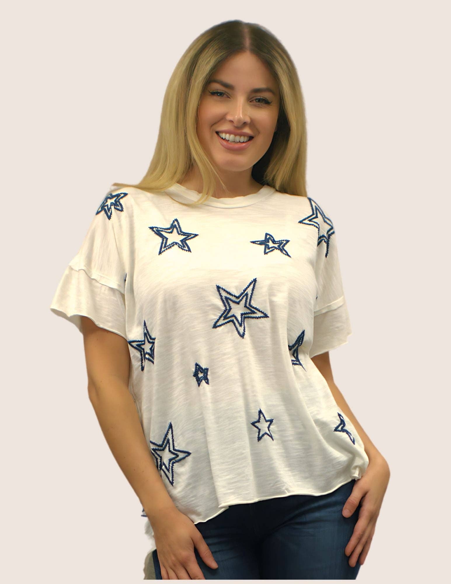 Sale - Juniper Star Tee - ivyandlavyboutique Caite & Kyla