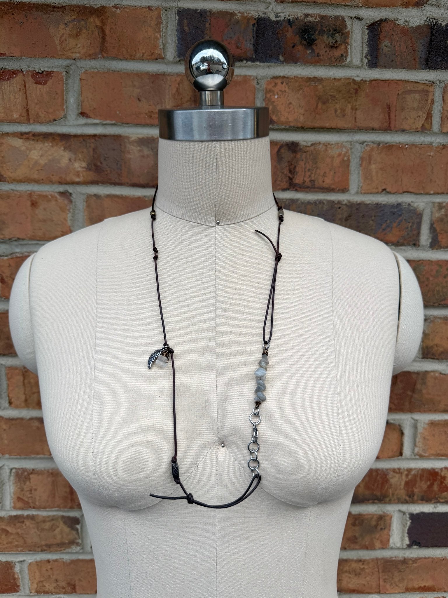 Sale Knotted Leather Wrap Bracelet/Necklace - ivyandlavyboutique ivyandlavyboutique