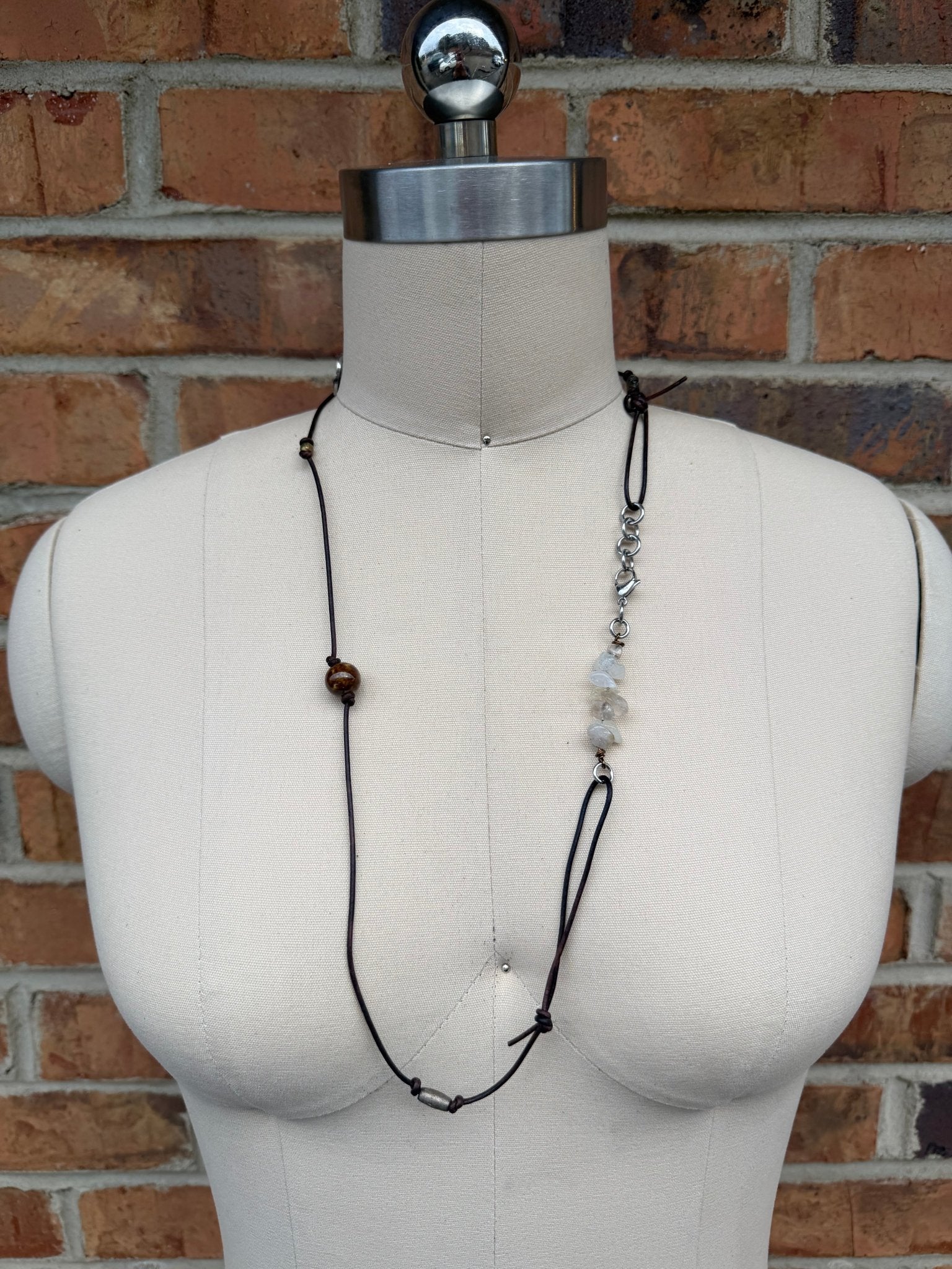 Sale Knotted Leather Wrap Bracelet/Necklace - ivyandlavyboutique ivyandlavyboutique