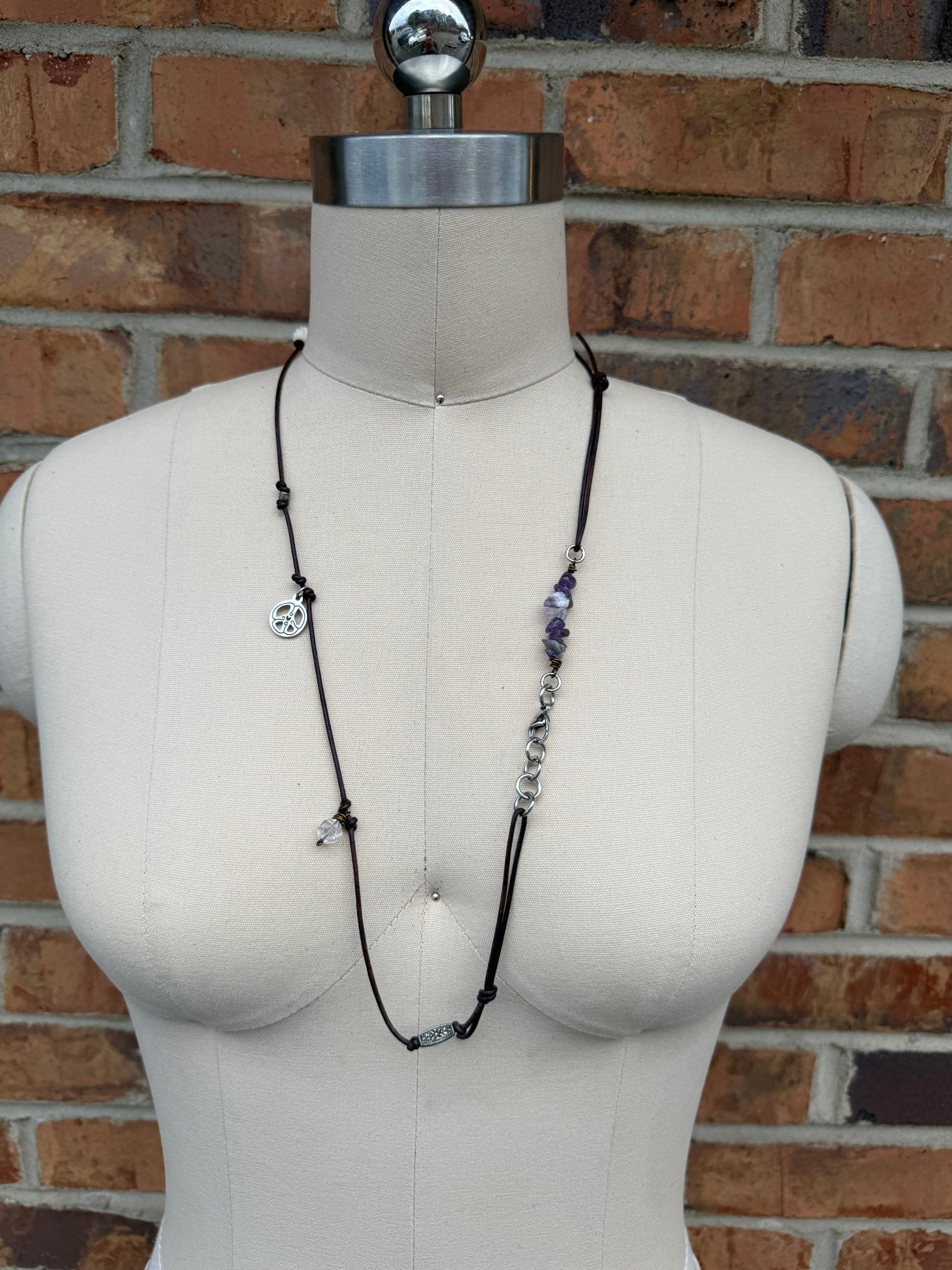 Sale Knotted Leather Wrap Bracelet/Necklace - ivyandlavyboutique ivyandlavyboutique