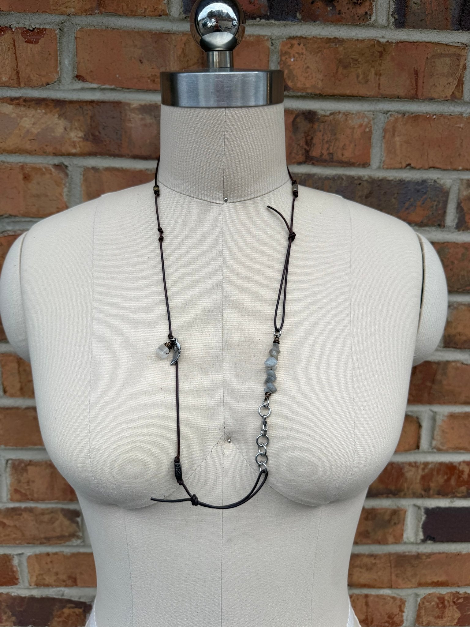 Sale Knotted Leather Wrap Bracelet/Necklace - ivyandlavyboutique ivyandlavyboutique